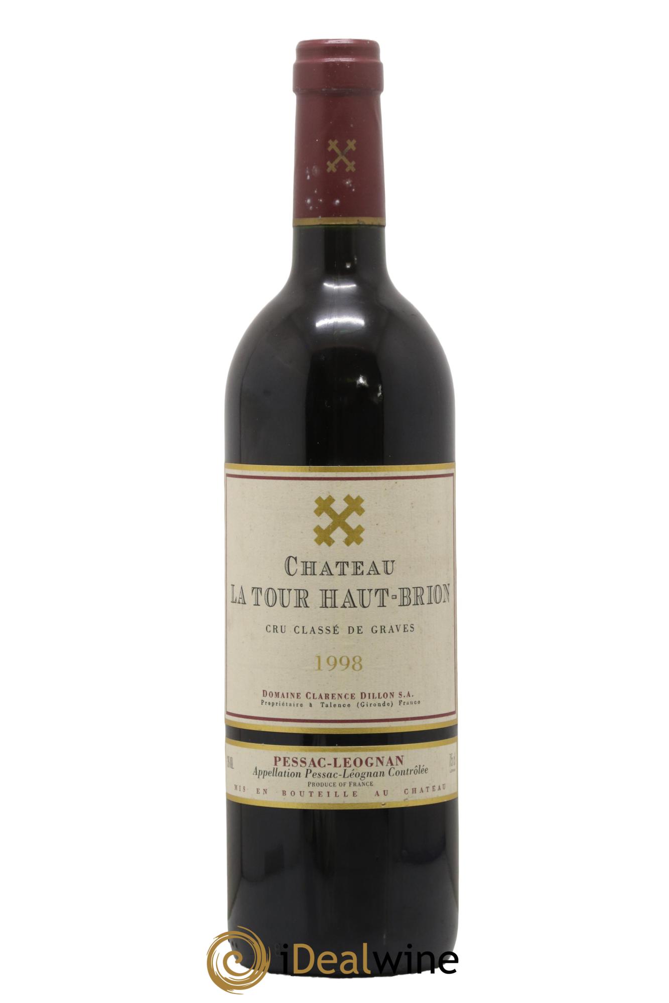 Château la Tour Haut-Brion Cru Classé de Graves 1998 - Lot de 1 bouteille - 0