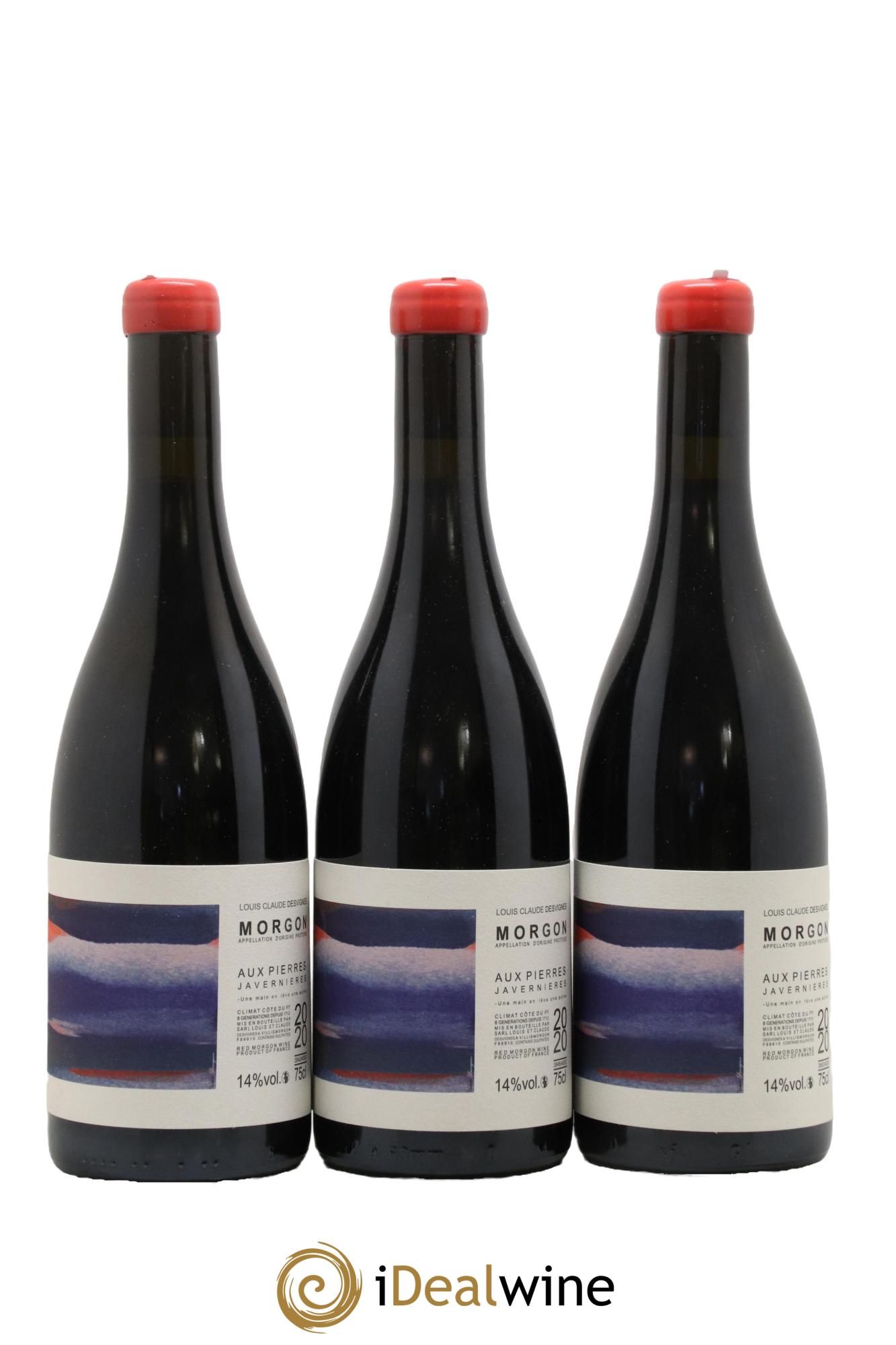 Morgon Javernières Aux Pierres Louis-Claude Desvignes  2020 - Lot de 3 bouteilles - 0