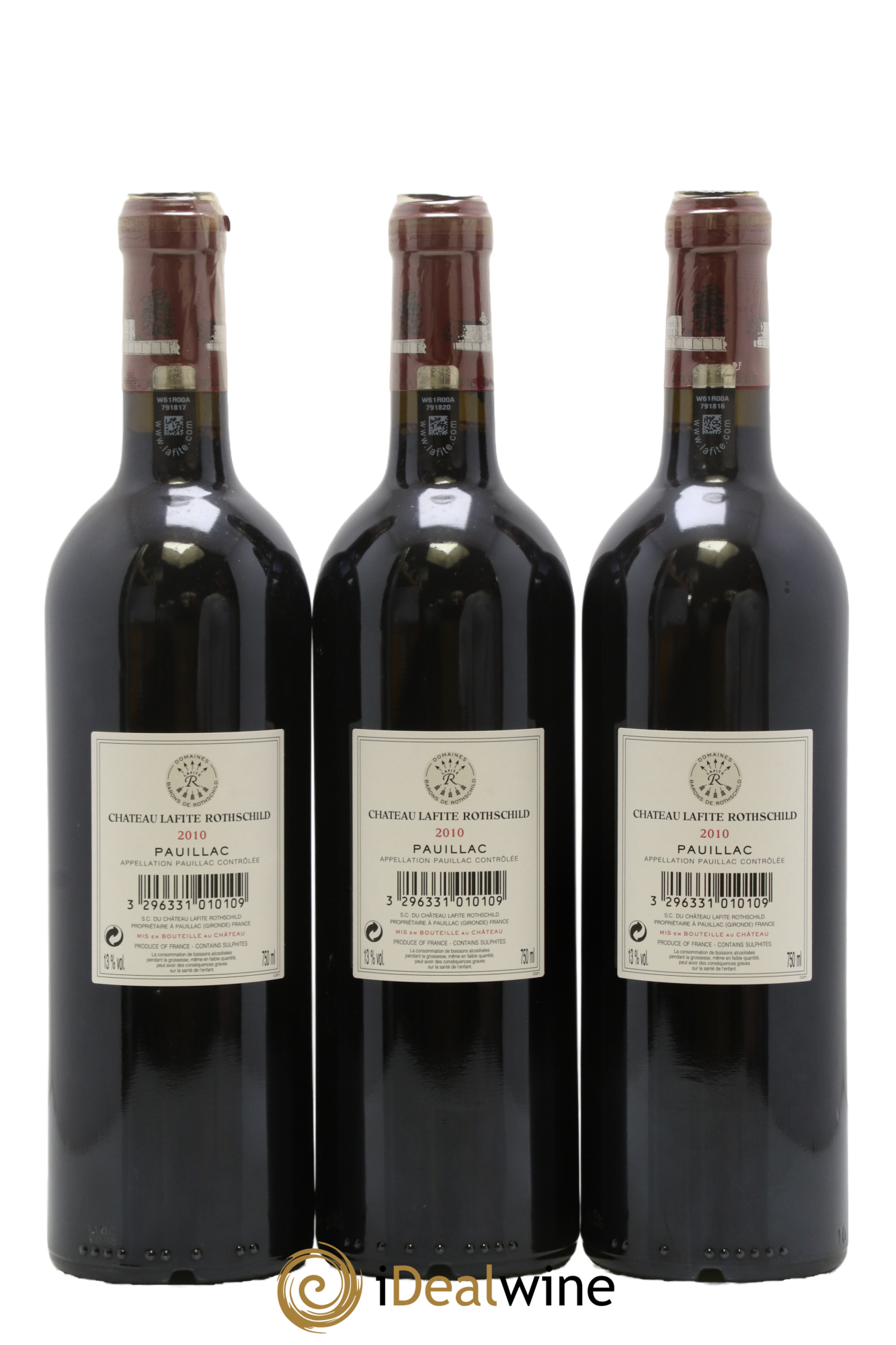 Château Lafite Rothschild 1er Grand Cru Classé 2010 - Posten von 12 Flaschen - 8