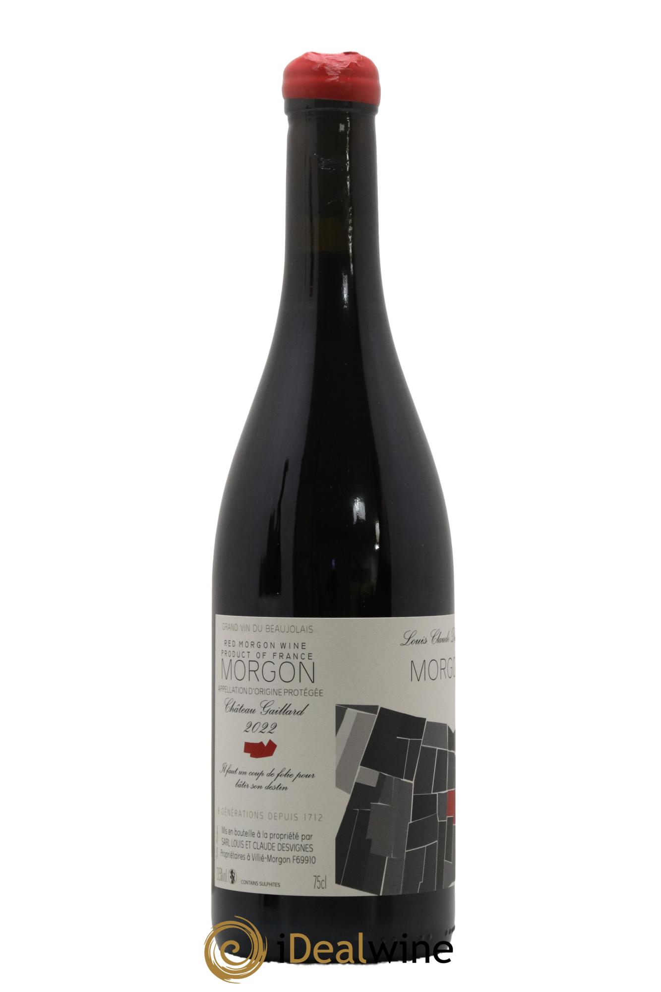 Morgon Château Gaillard Louis-Claude Desvignes 2022 - Lot de 1 bouteille - 0