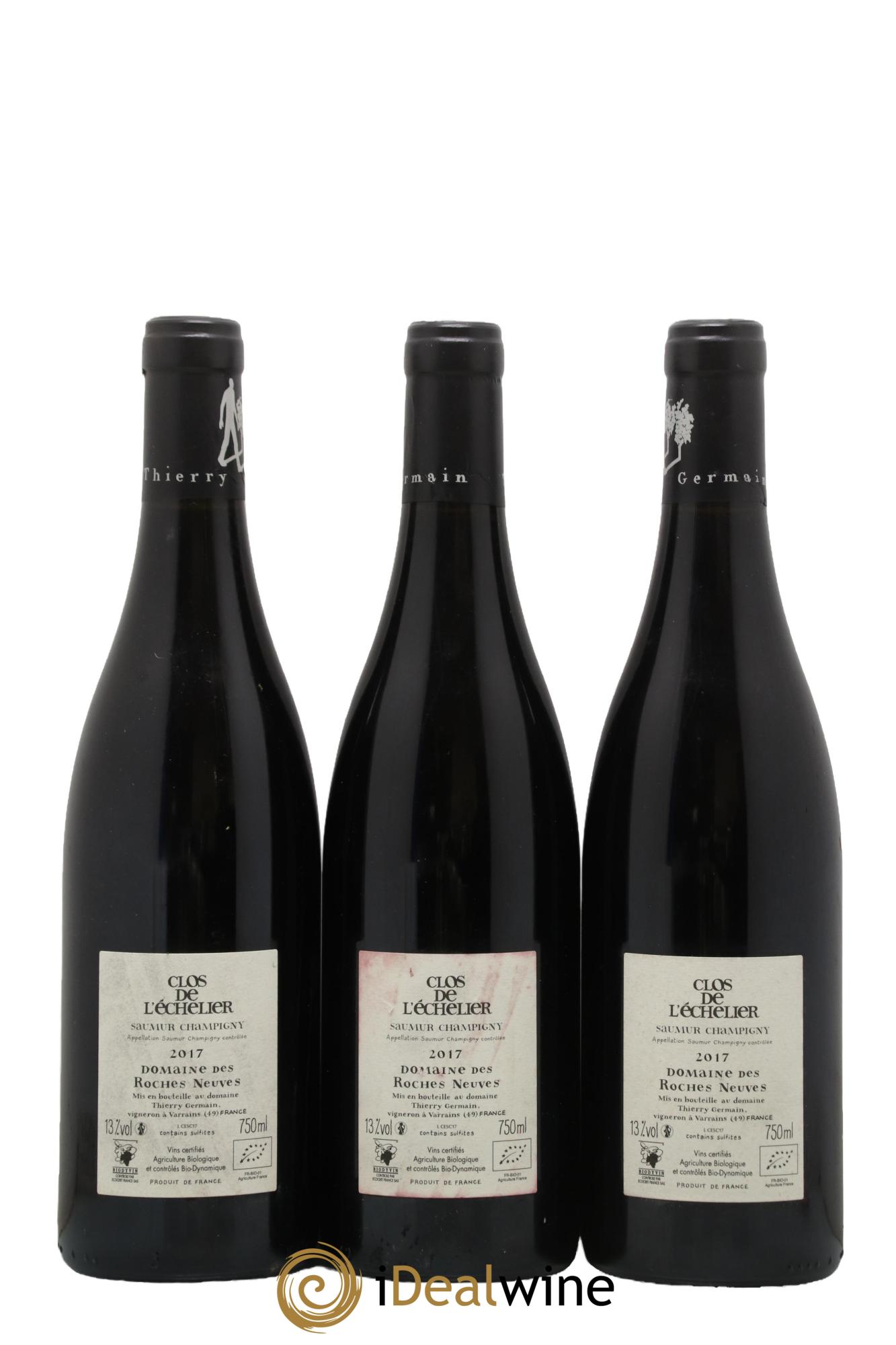 Saumur-Champigny Clos de l'Echelier Domaine des Roches Neuves - Thierry Germain 2017 - Lot de 3 bouteilles - 1