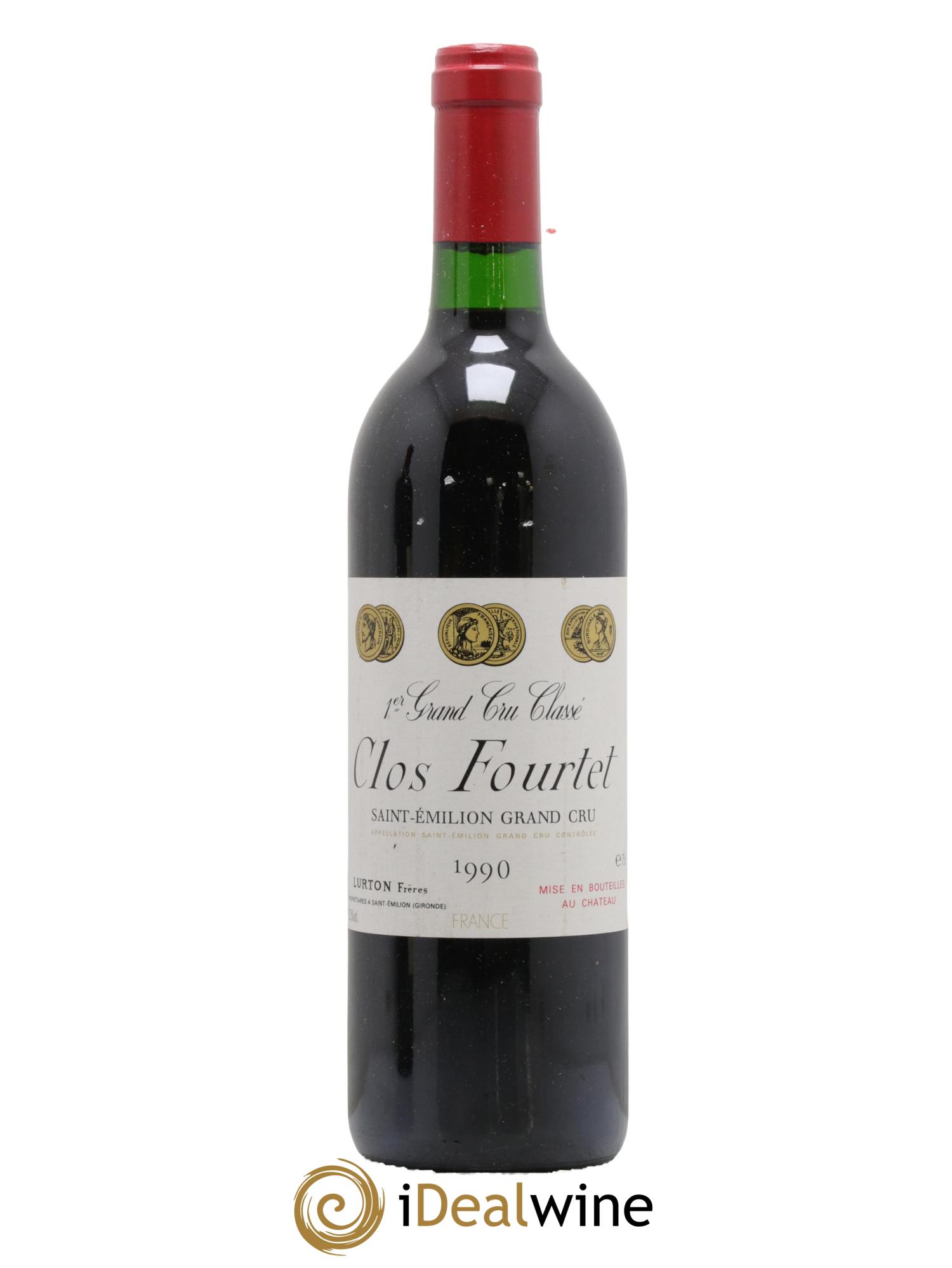 Clos Fourtet 1er Grand Cru Classé B 1990 - Lot of 1 bottle - 0