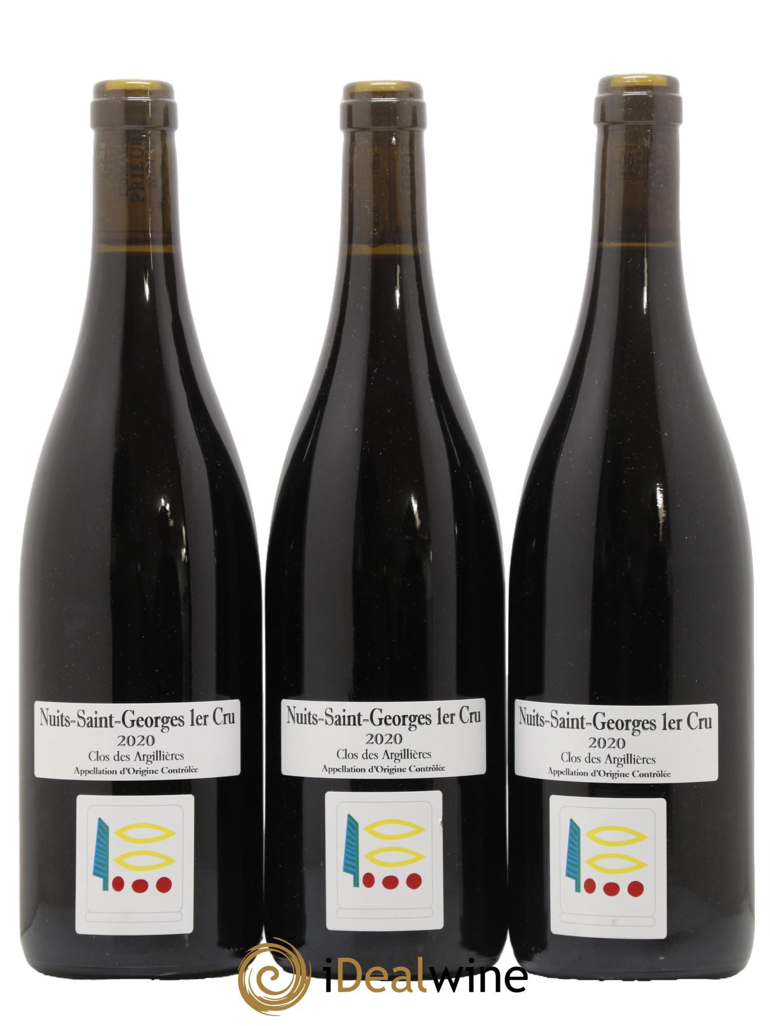 Nuits-Saint-Georges 1er Cru Clos des Argillières Prieuré Roch 2020 - Lot de 3 bouteilles - 0