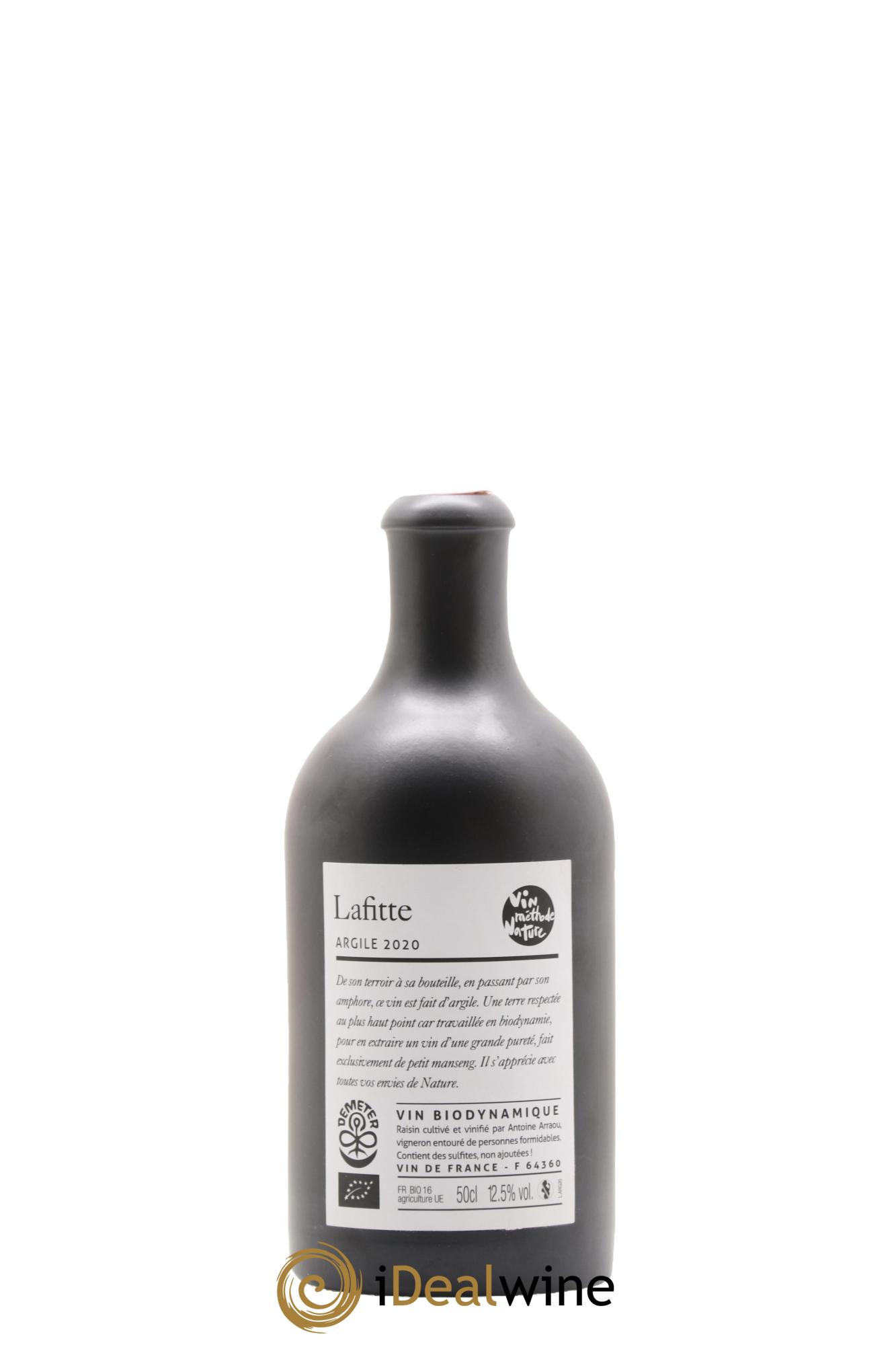 Vin de France Argile Château Lafitte 2020 - Lot de 1 format 50cl - 1