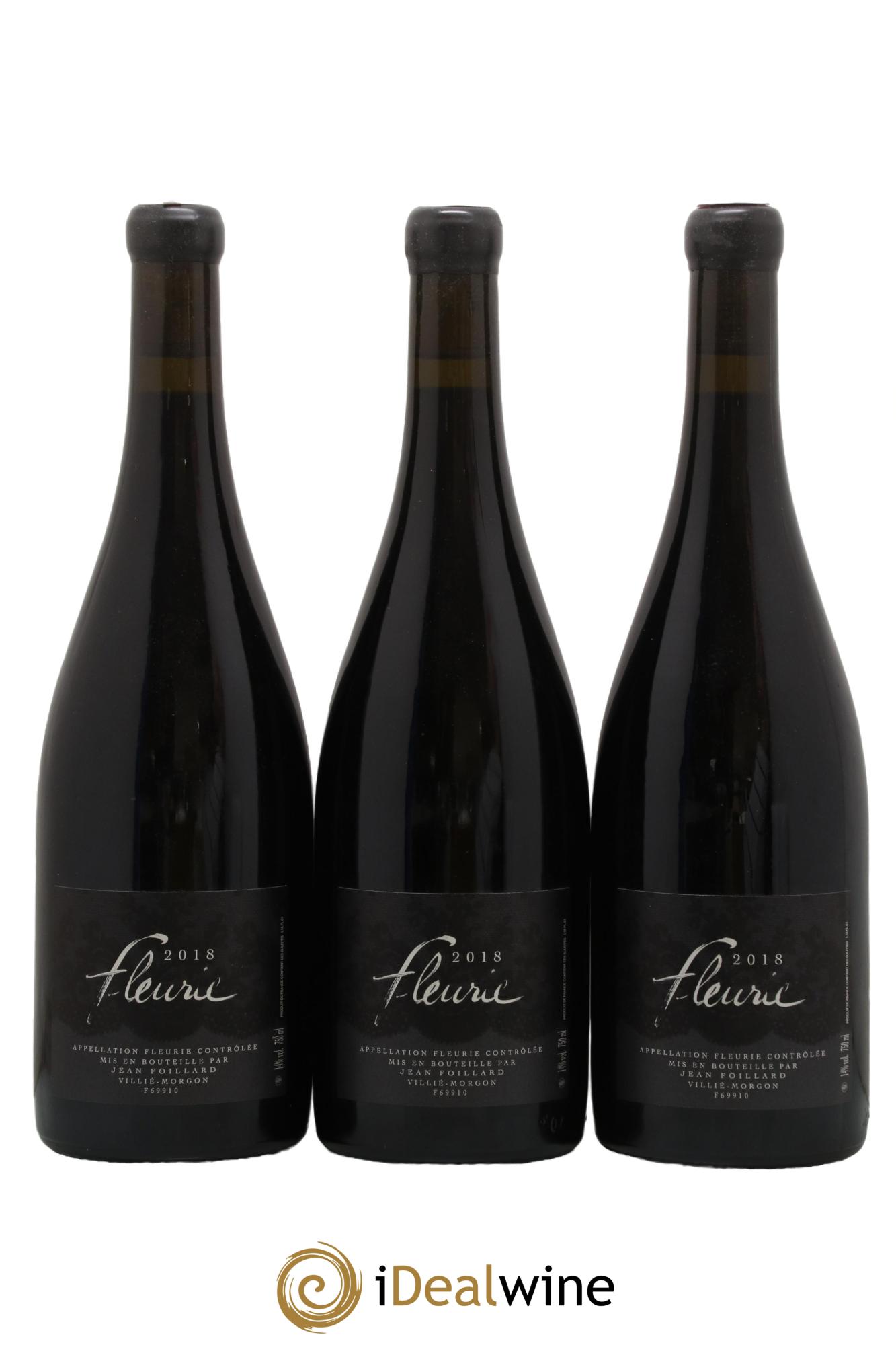 Fleurie Jean Foillard 2018 - Lot de 3 bouteilles - 0
