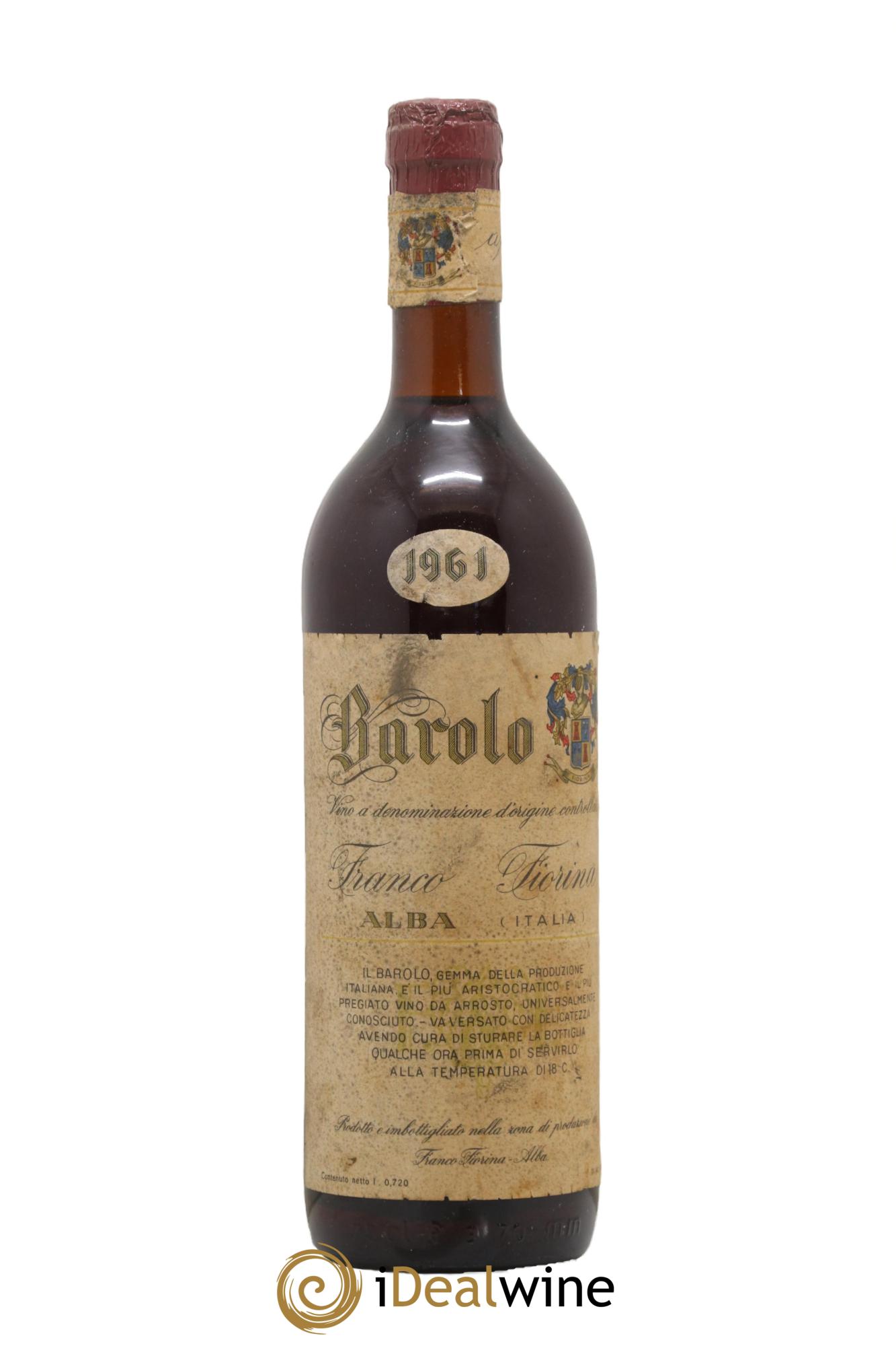 Barolo Franco Fiorina 1961 - Lot de 1 bouteille - 0