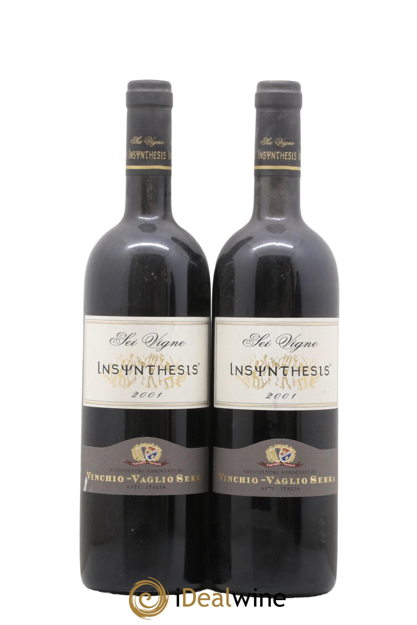 Piémont Barbera d'Asti Superiore DOCG Sei Vigne Insynthesis Cantina Sociale di Vinchio et Vaglio 2001 - Lot de 2 bouteilles - 0