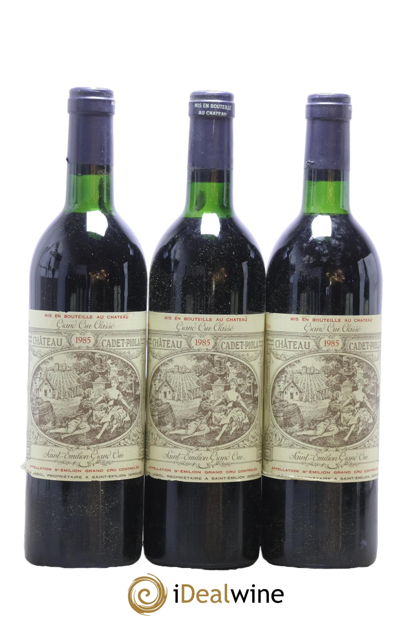 Château Cadet Piola Grand Cru Classé 1985 - Lot of 12 bottles - 2