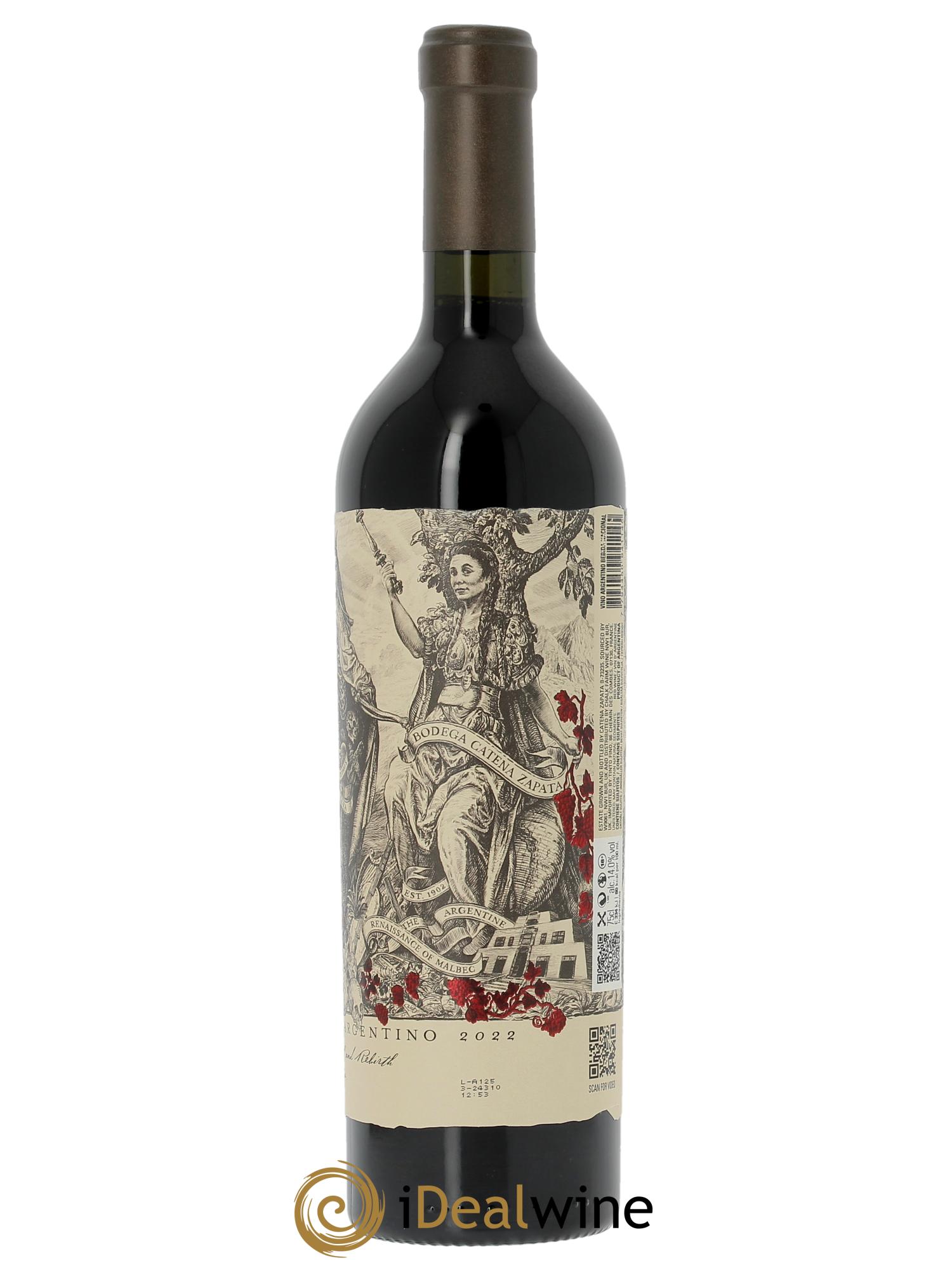 Mendoza Catena Zapata Malbec Argentino  2022 - Lot de 1 bouteille - 1
