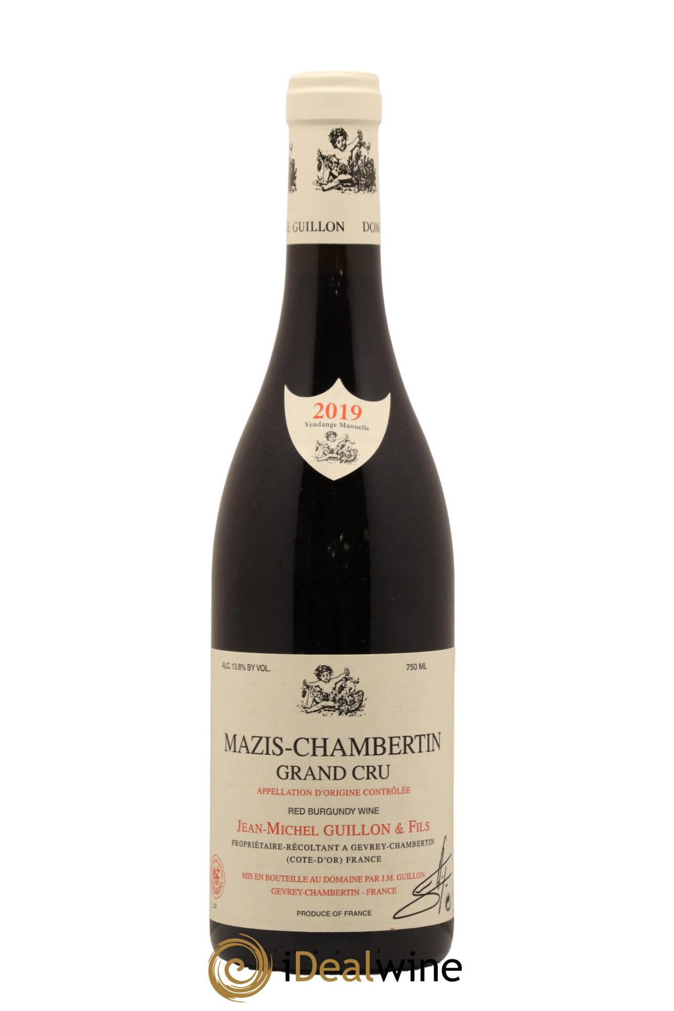 Mazis-Chambertin Grand Cru Jean-Michel Guillon 2019 - Lot de 1 bouteille - 0