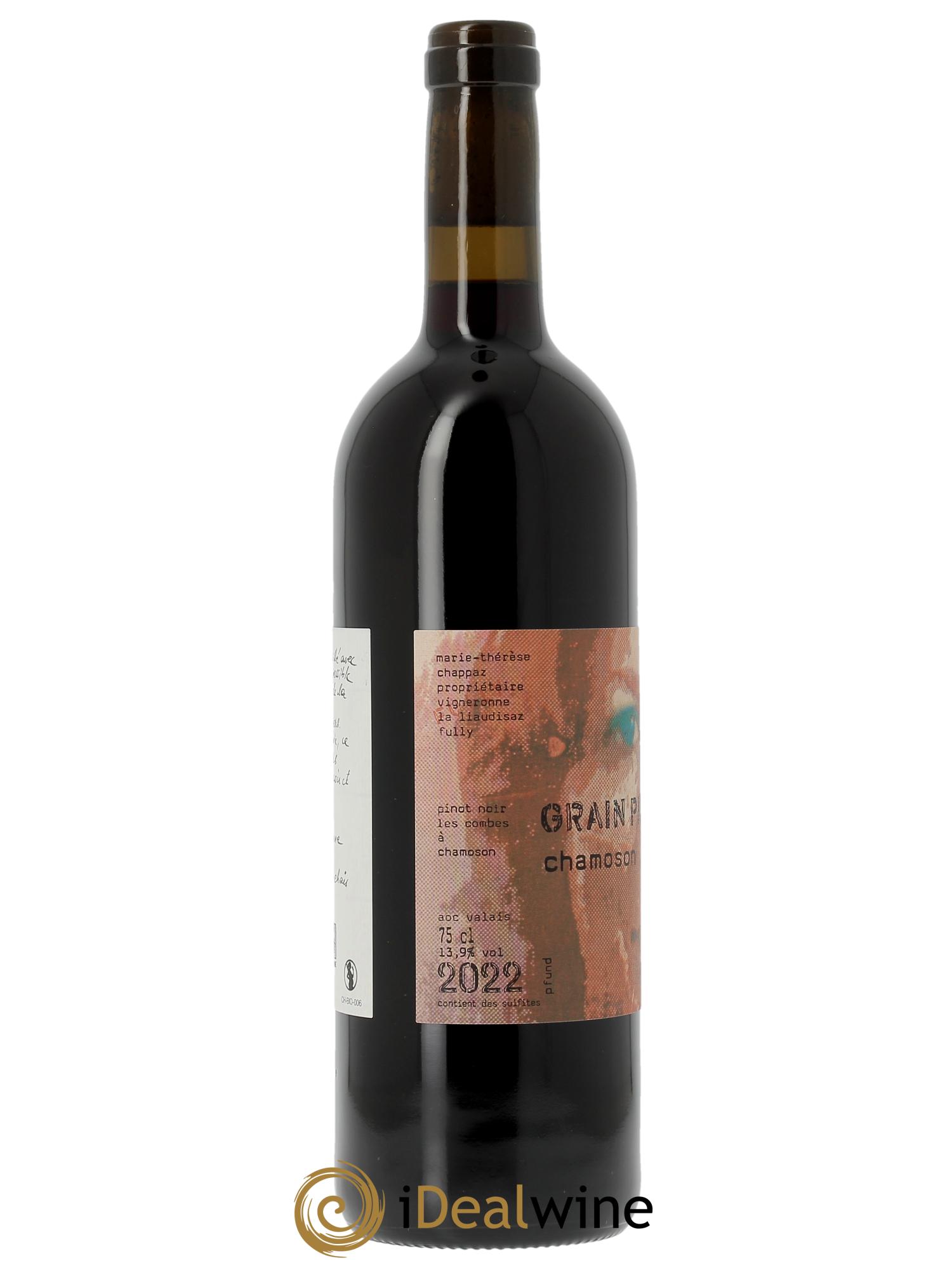 Valais Grain Pinot Chamoson Marie-Thérèse Chappaz - Domaine Des Claives  2022 - Lot of 1 bottle - 1