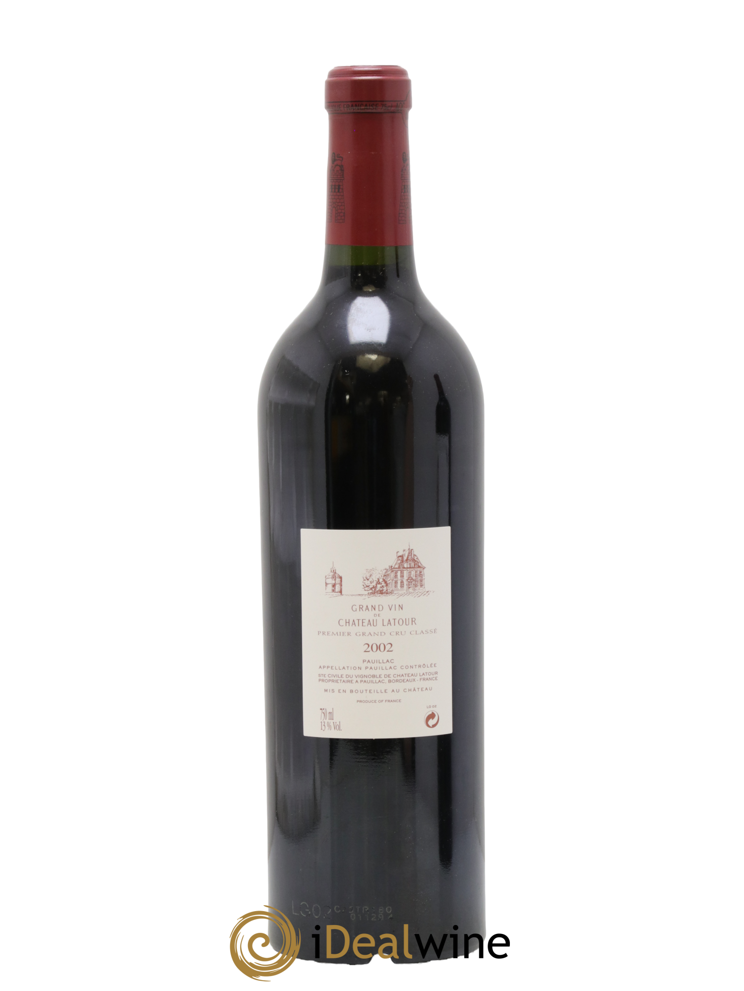 Château Latour 1er Grand Cru Classé 2002 - Lot de 1 bouteille - 1