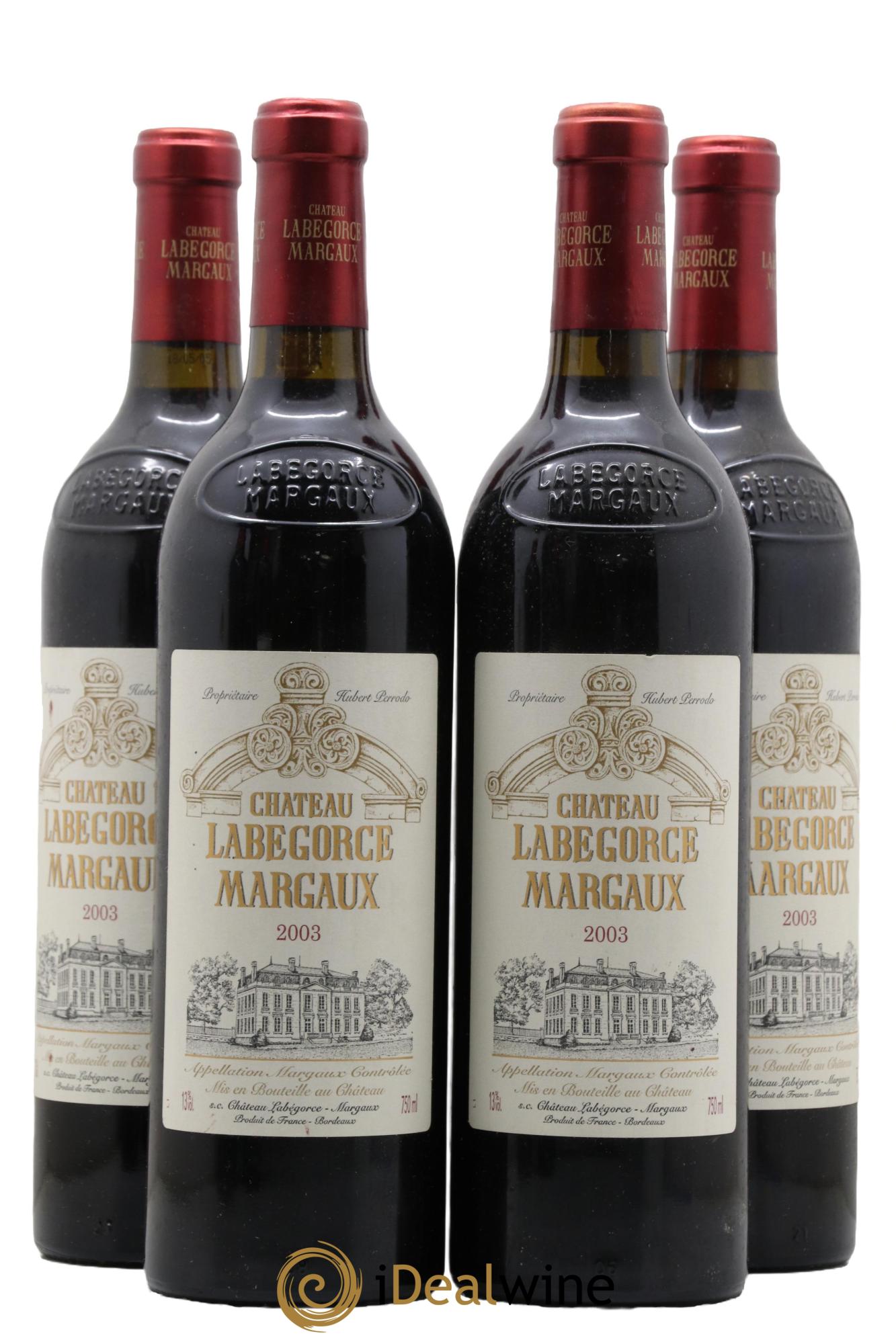 Château Labegorce Cru Bourgeois 2003 - Lot de 4 bouteilles - 0