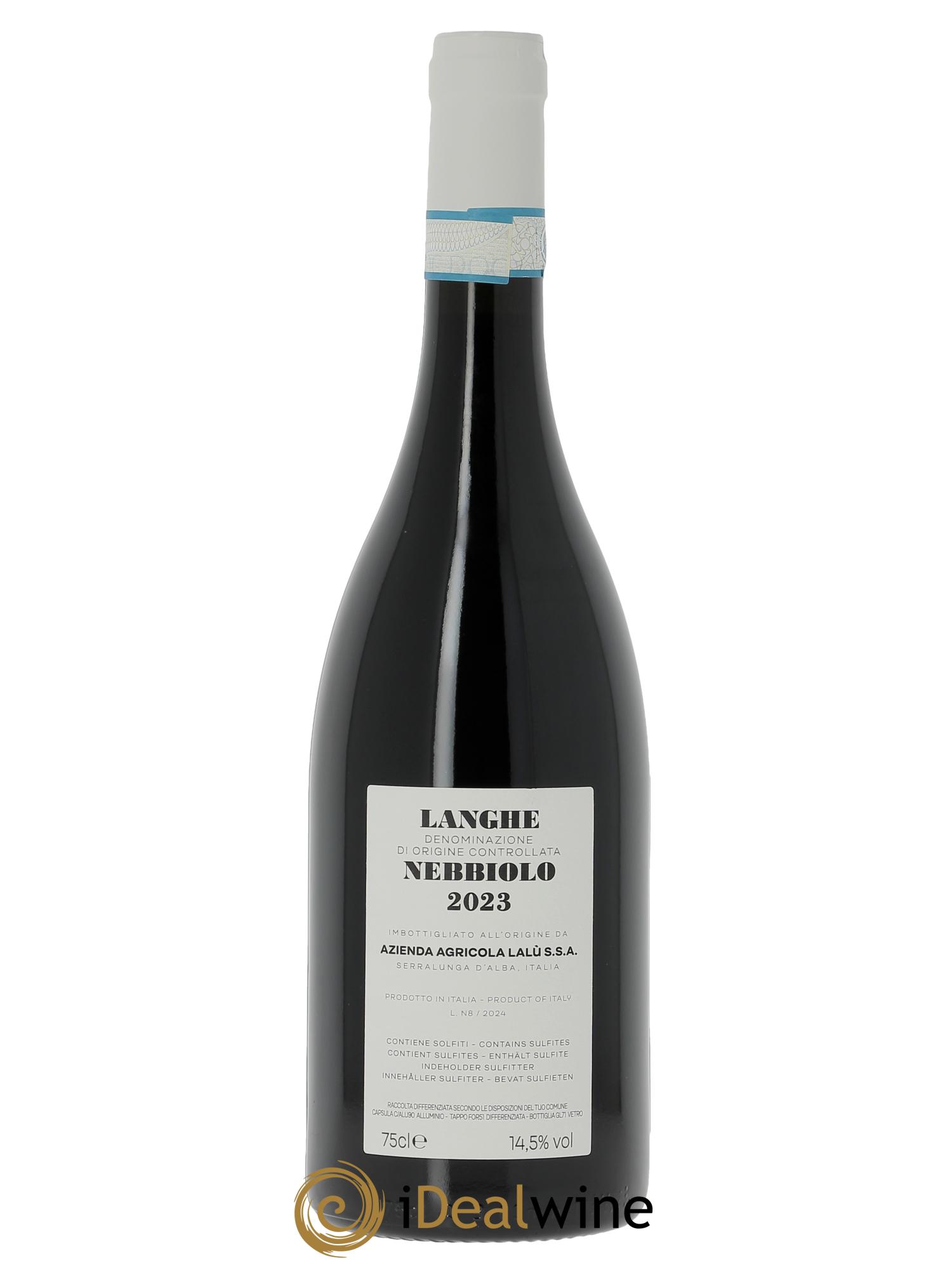 Langhe Nebbiolo DOC Lalù 2023 - Lotto di 1 bottiglia - 1