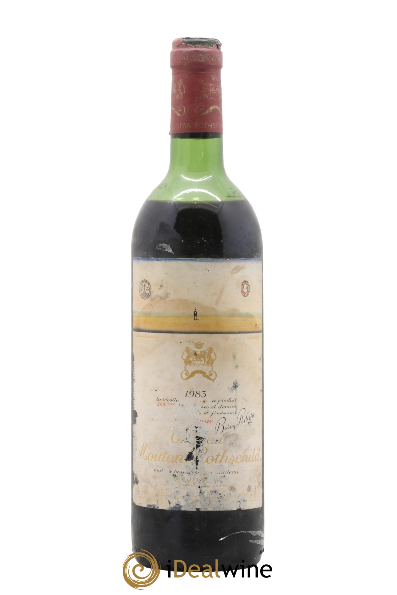 Château Mouton Rothschild 1er Grand Cru Classé 1983 - Lot de 1 bouteille - 0