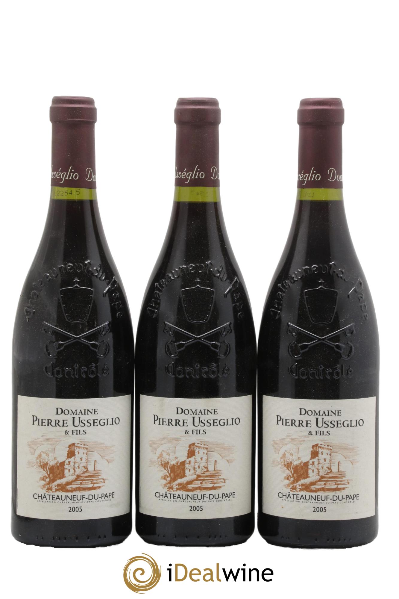 Châteauneuf-du-Pape Tradition Pierre Usseglio & Fils 2005 - Lot de 3 bouteilles - 0