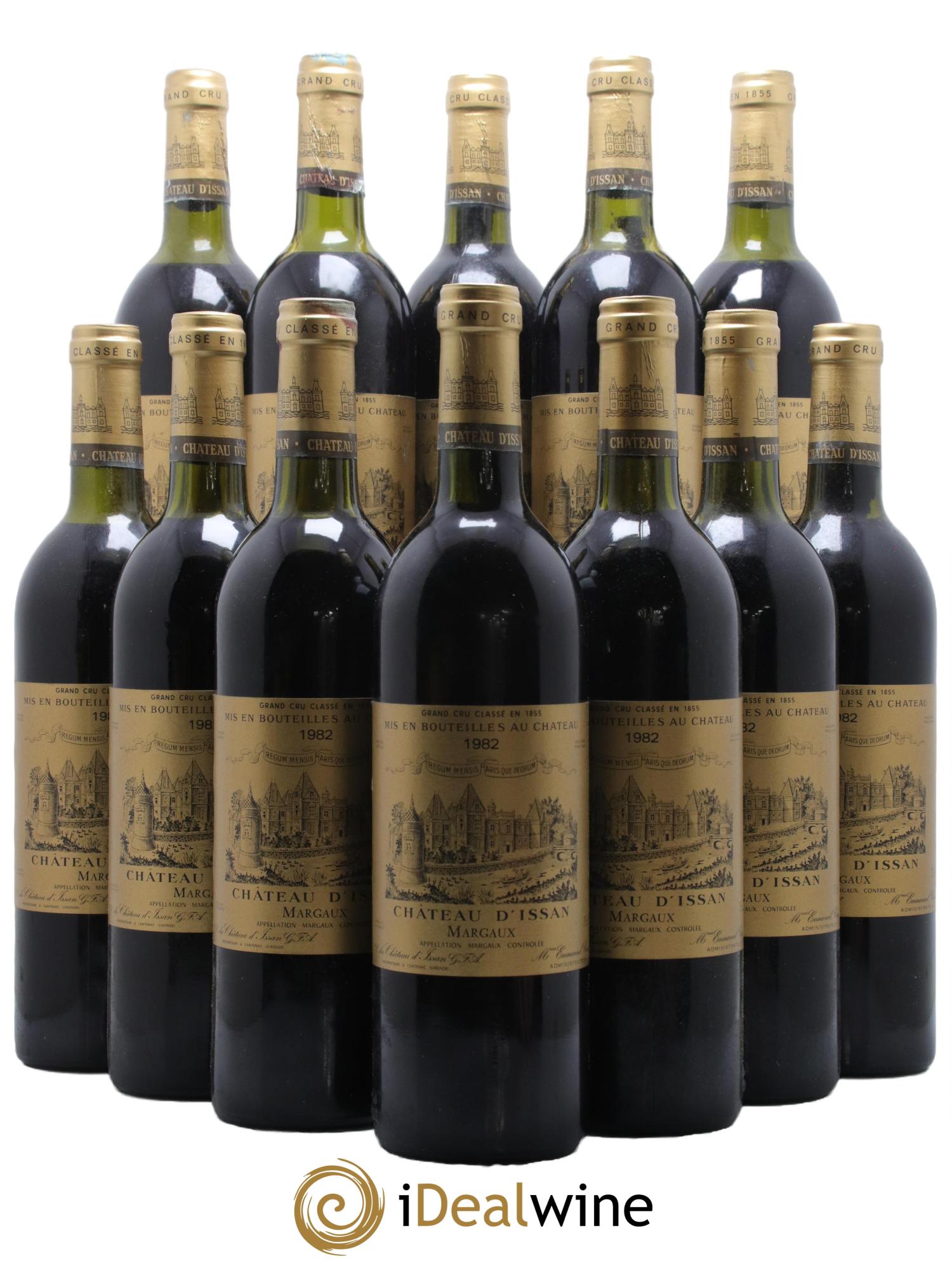 Château d'Issan 3ème Grand Cru Classé 1982 - Lot de 12 bouteilles - 0