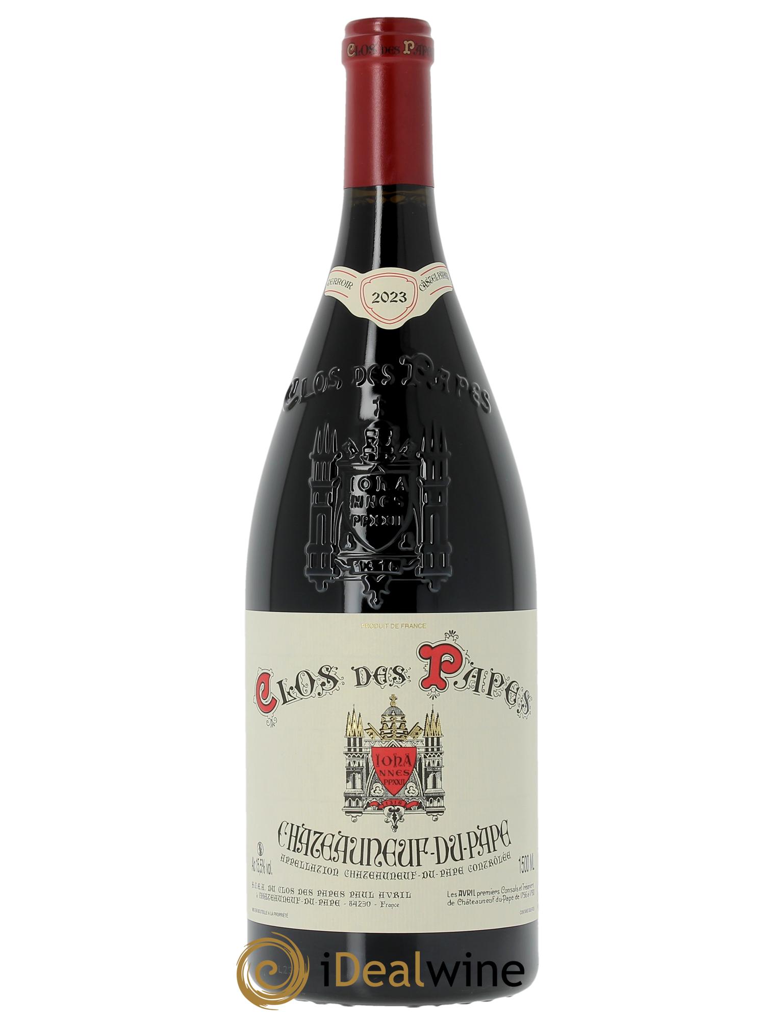 Châteauneuf-du-Pape Clos des Papes - Paul Avril  2023 - Lot de 1 magnum - 0