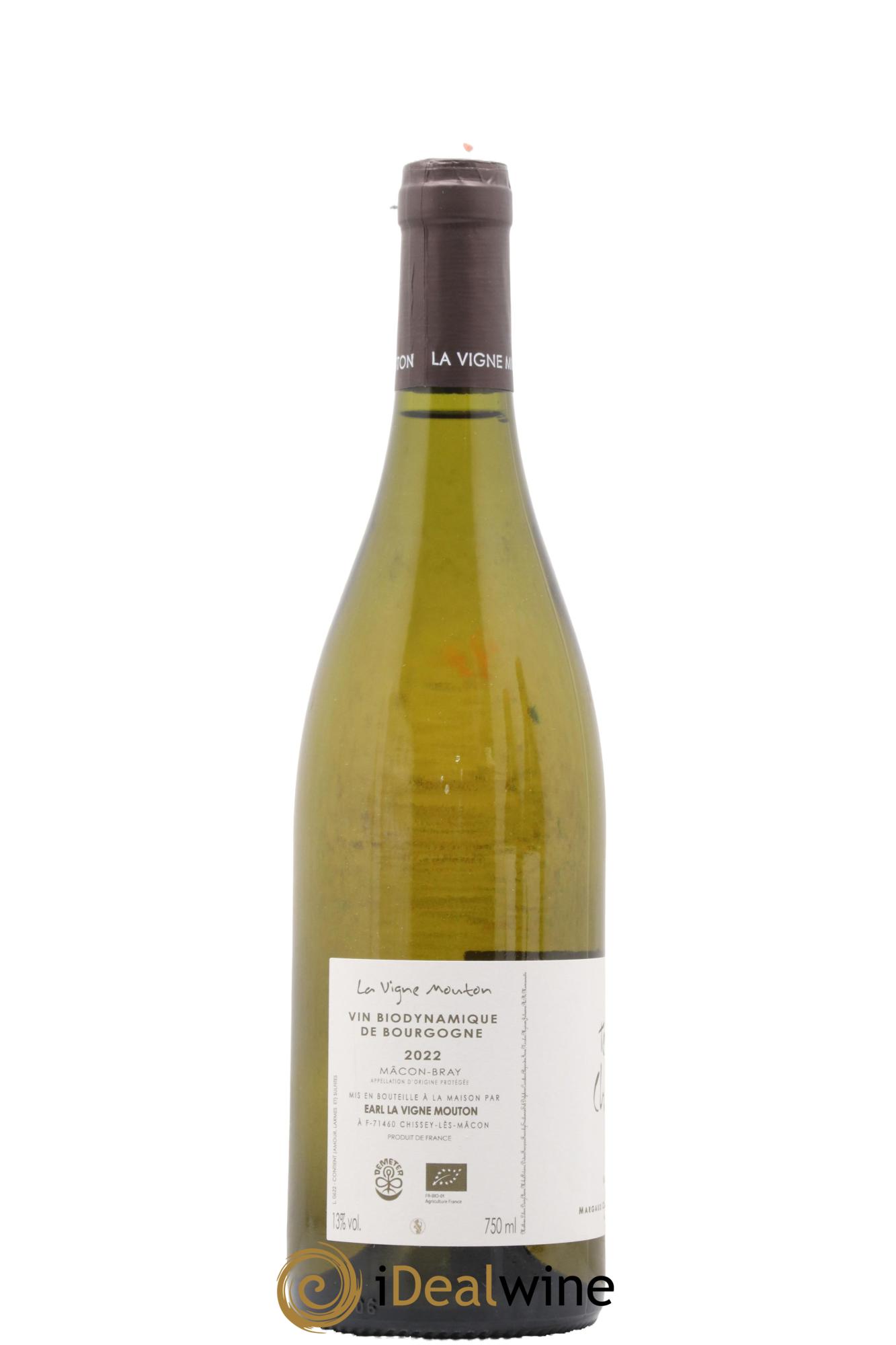 Mâcon Bray Terres De Chazeux Domaine La Vigne Mouton 2022 - Lot de 1 bouteille - 1