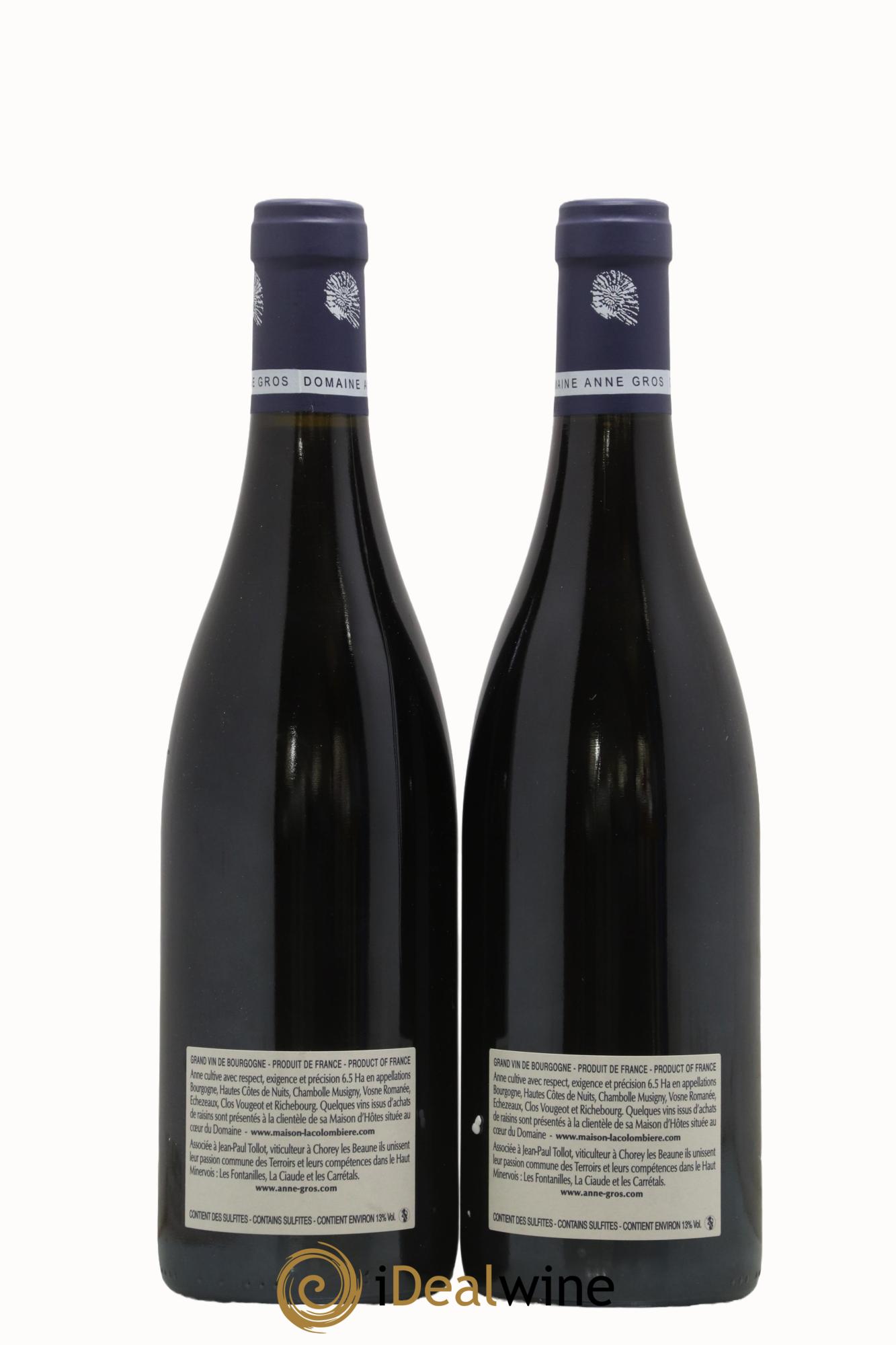 Clos de Vougeot Grand Cru Le Grand Maupertui Anne Gros 2009 - Lot de 2 bouteilles - 1