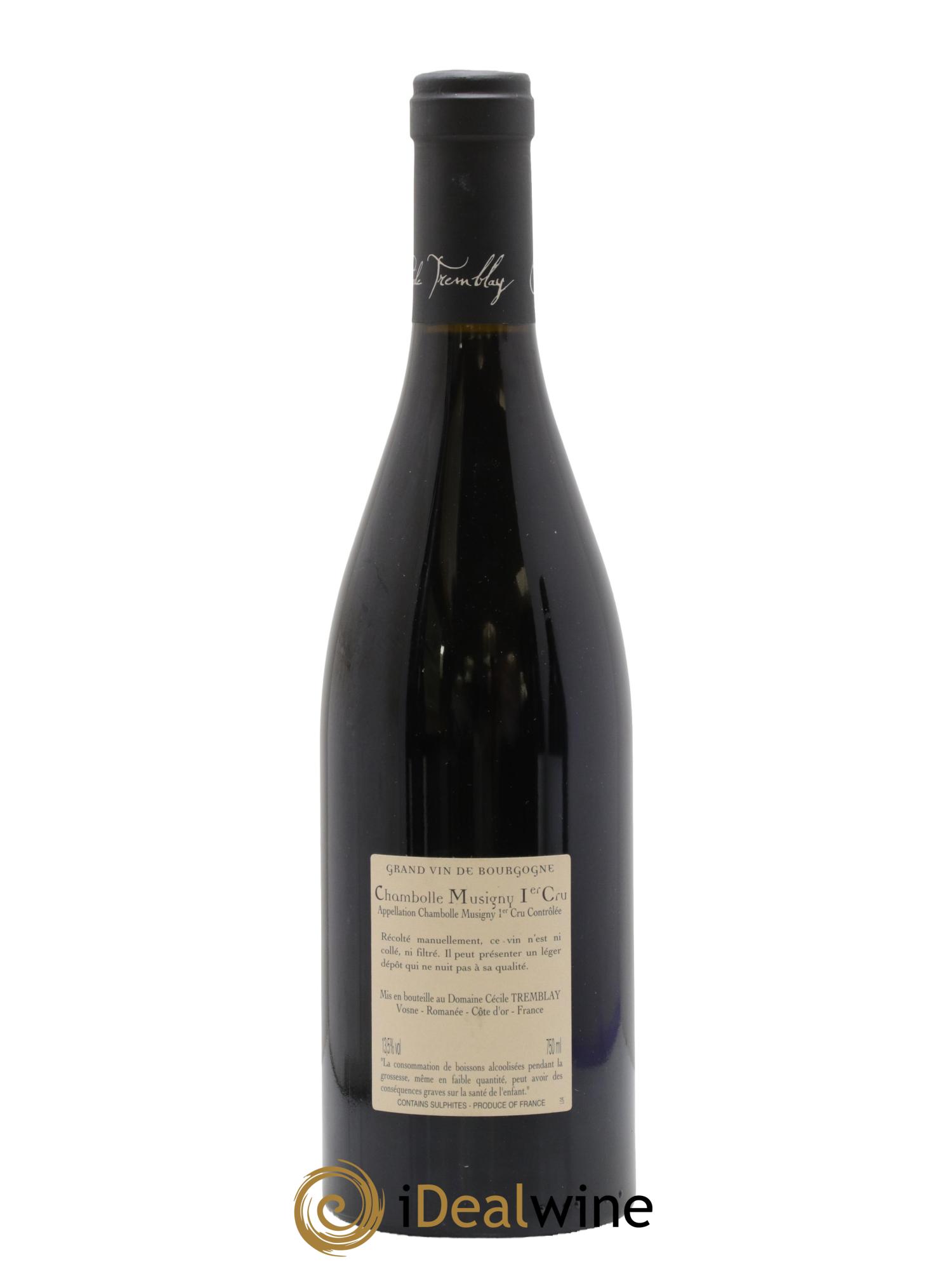 Chambolle-Musigny 1er Cru Les Feusselottes Cécile Tremblay 2015 - Lot de 1 bouteille - 1