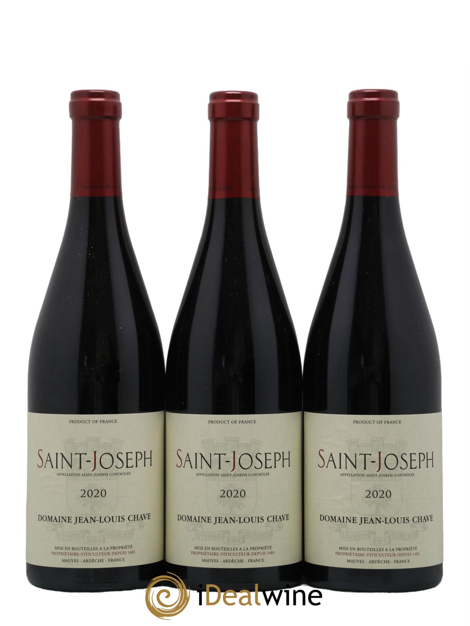 Saint-Joseph Jean-Louis Chave 2020 - Lot de 3 bouteilles - 0
