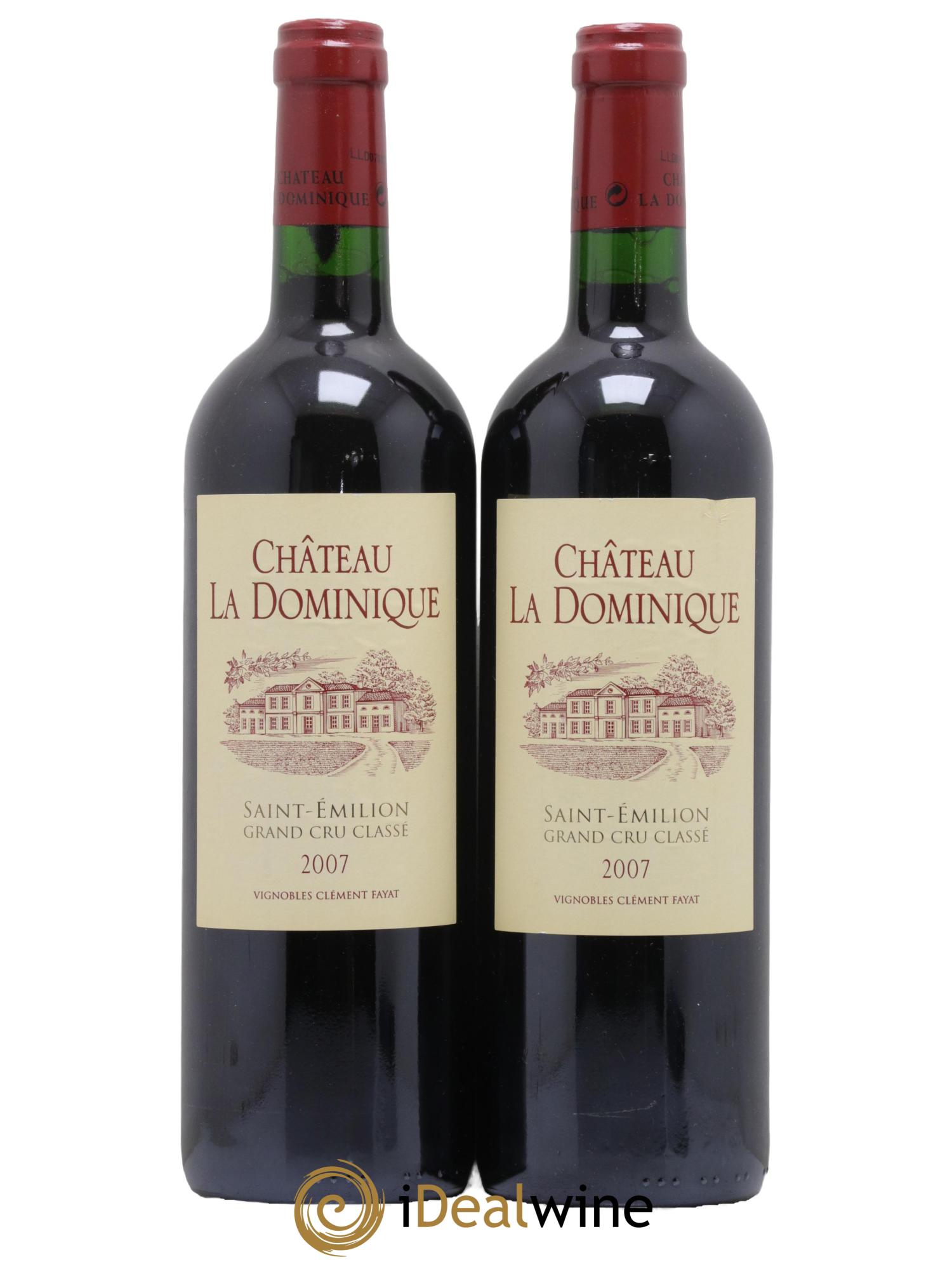 Château la Dominique Grand Cru Classé 2007 - Lot de 2 bouteilles - 0