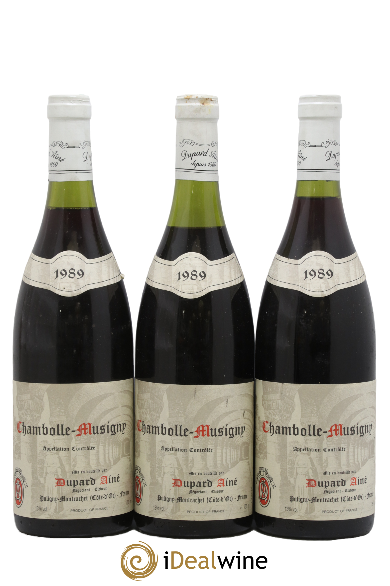 Chambolle-Musigny Dupard Ainé 1989 - Lot de 3 bouteilles - 0