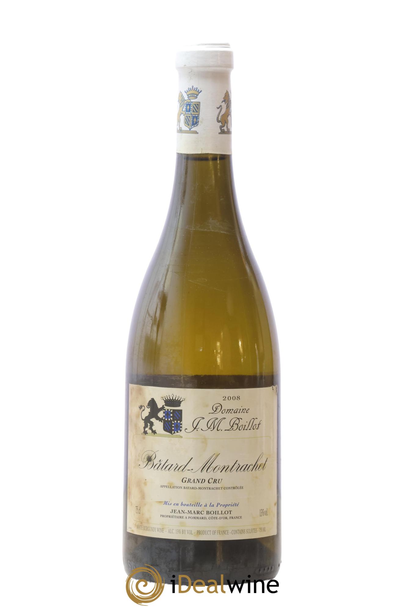 Bâtard-Montrachet Grand Cru Jean-Marc Boillot 2008 - Lot de 1 bouteille - 0