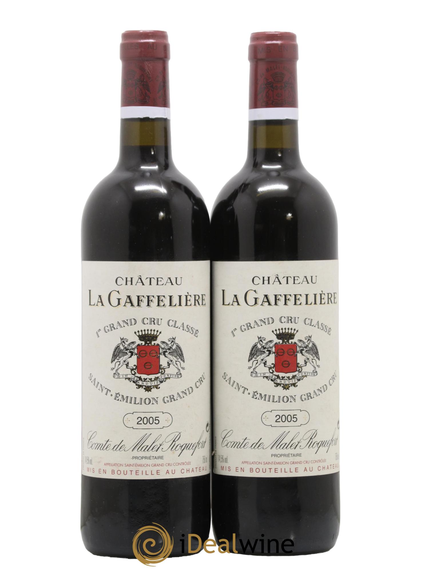 Château la Gaffelière 1er Grand Cru Classé B 2005 - Lot de 2 bouteilles - 0