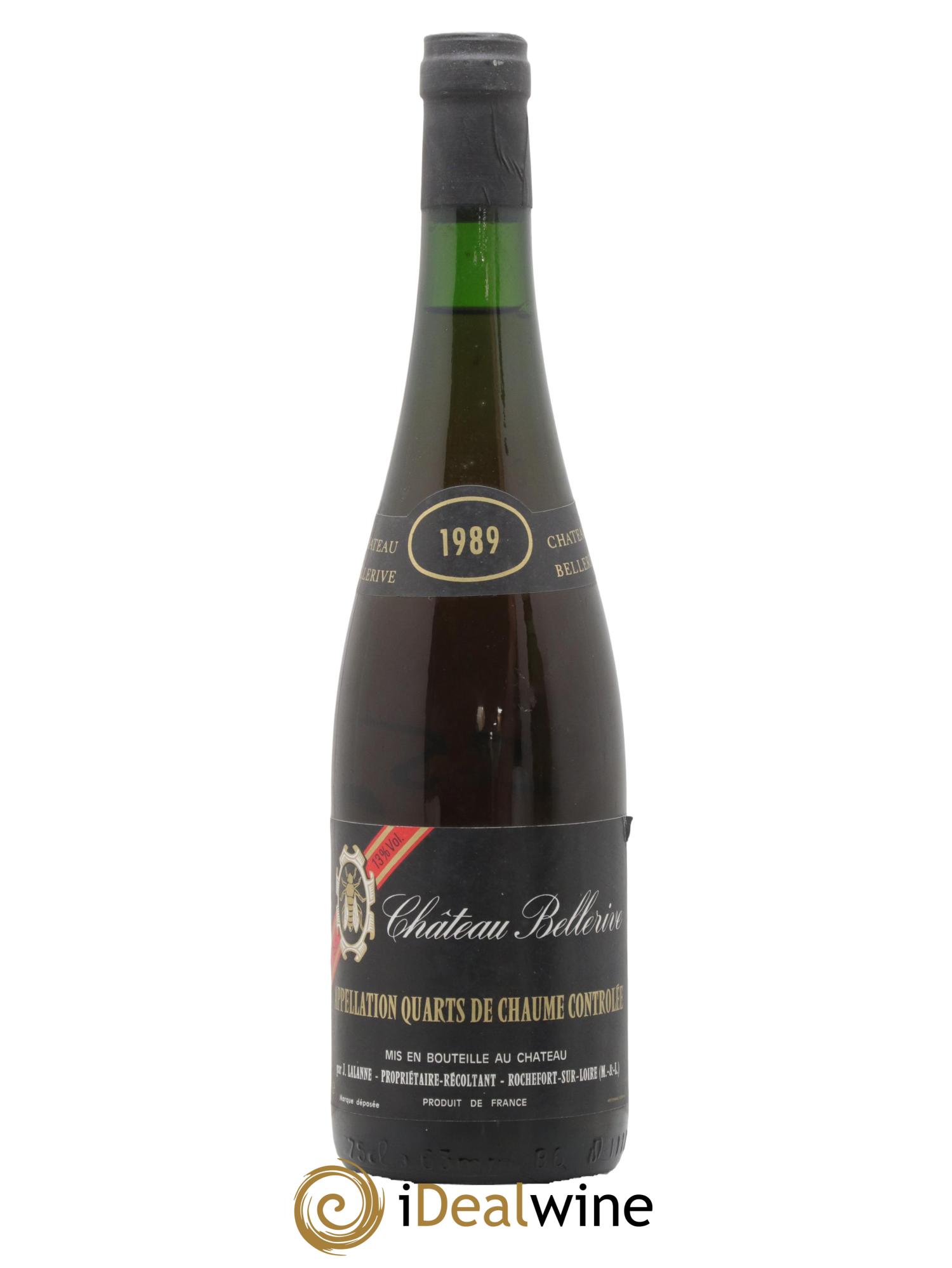 Quarts de Chaume Bellerive 1989 - Lot de 1 bouteille - 0