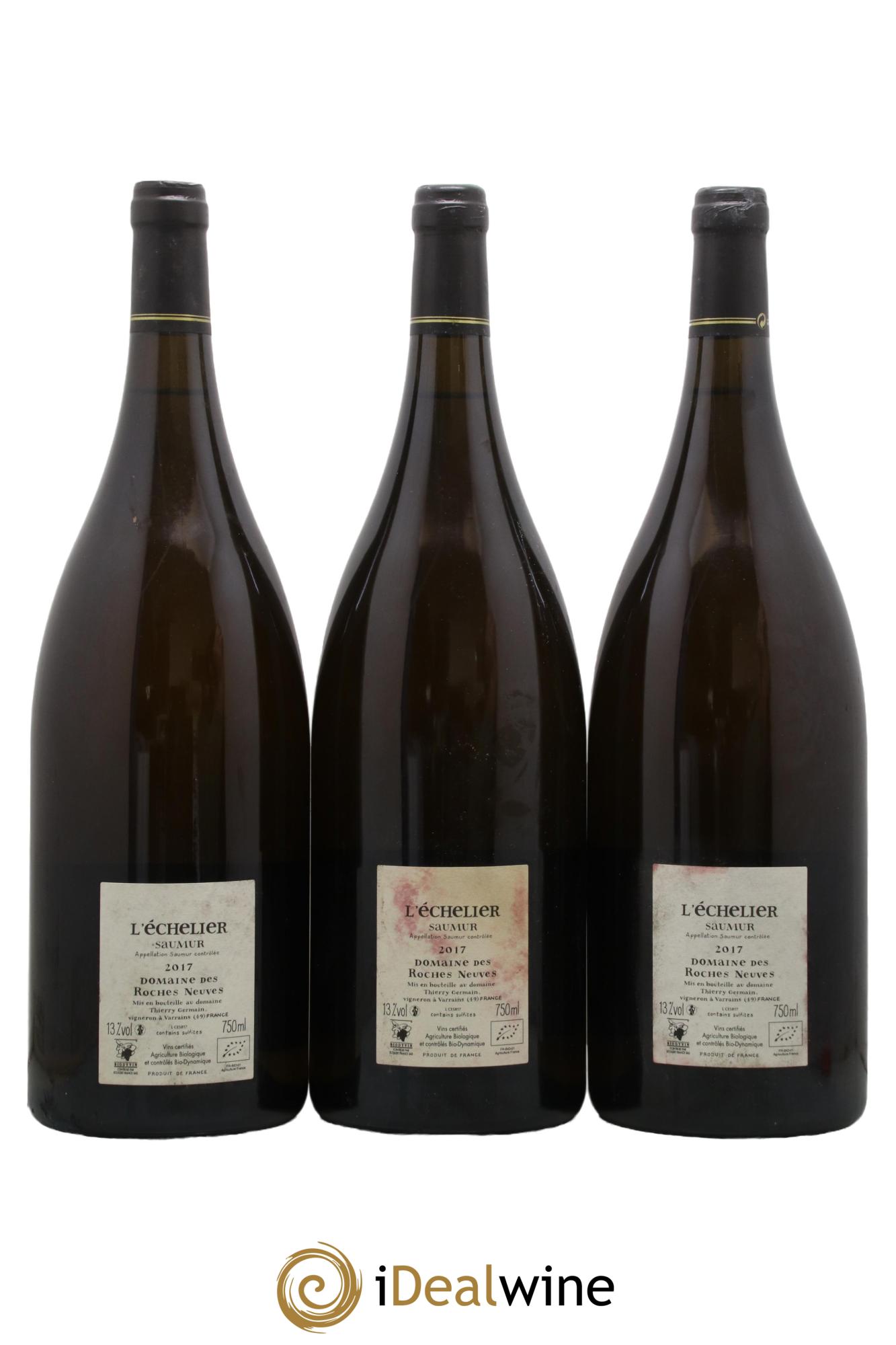 Saumur l'Echelier Domaine des Roches Neuves - Thierry Germain  2017 - Lot de 3 magnums - 1
