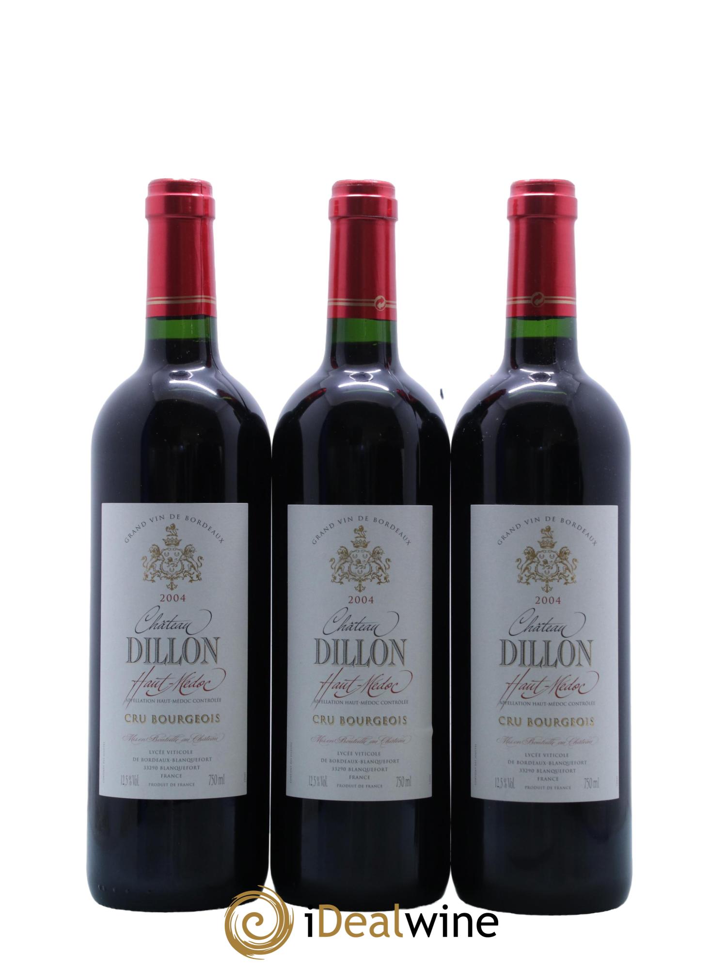Château Dillon Cru Bourgeois 2004 - Lot de 6 bouteilles - 2