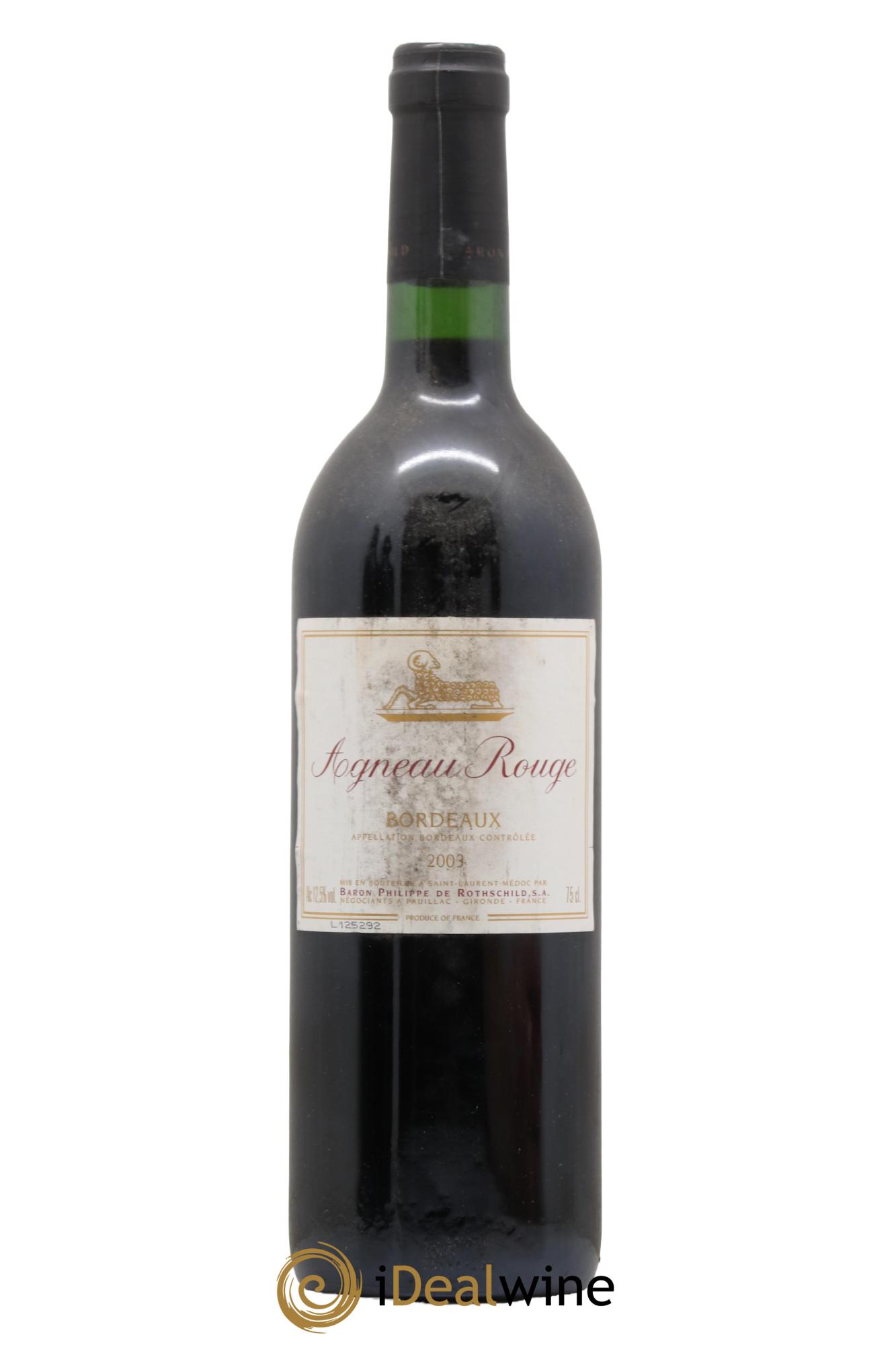 Bordeaux Baron de Rothschild Agneau Rouge 2003 - Posten von 1 Flasche - 0