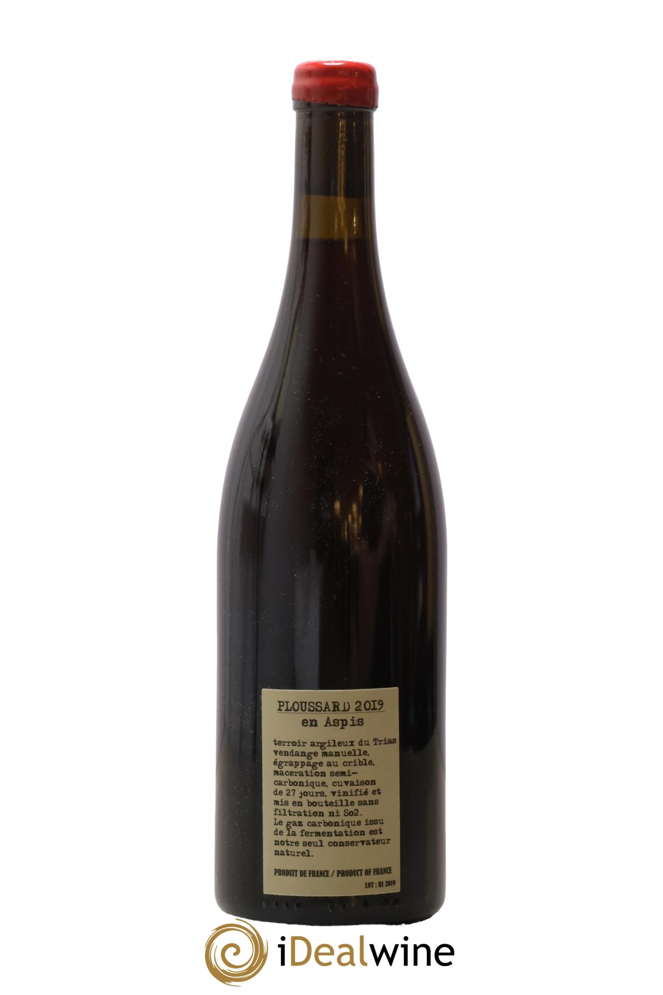 Arbois-Pupillin Ploussard En Aspis Adeline Houillon & Renaud Bruyère 2019 - Lot de 1 bouteille - 1