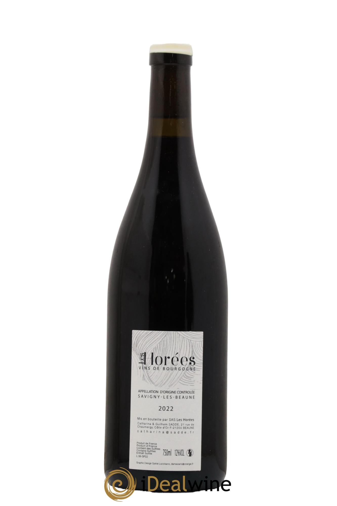 Savigny-lès-Beaune Les Plaisirs et les jours Les Horées 2022 - Lot de 1 bouteille - 1