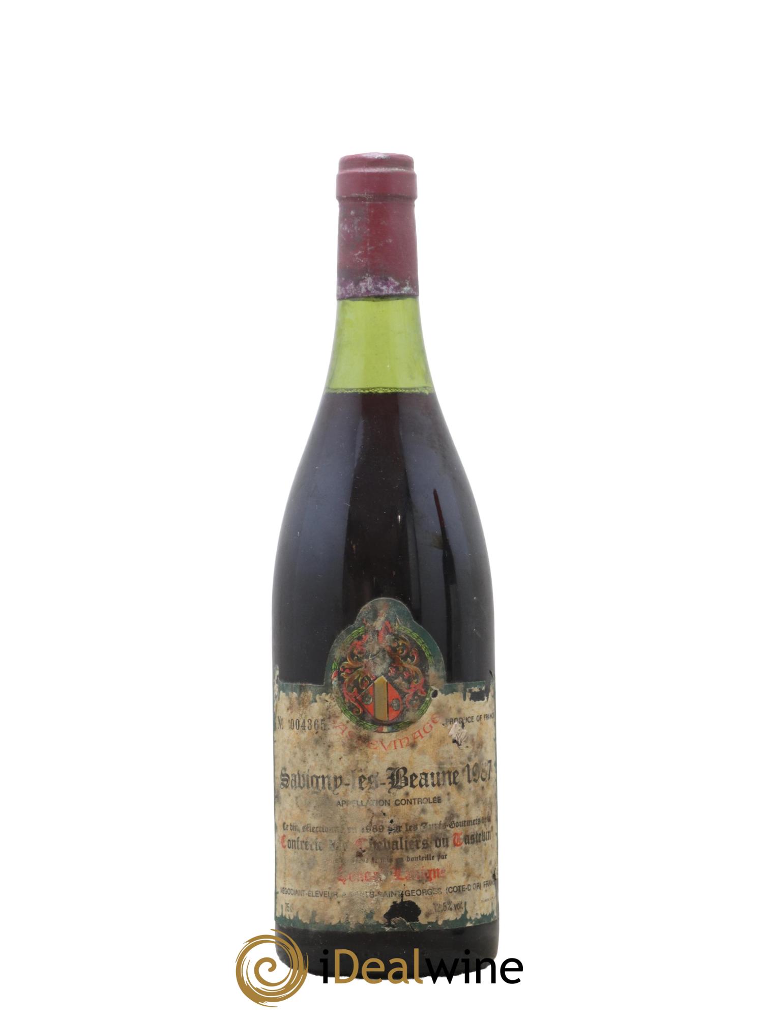 Savigny-lès-Beaune Tastevinage Domaine Honore Lavigne 1987 - Lot de 1 bouteille - 0