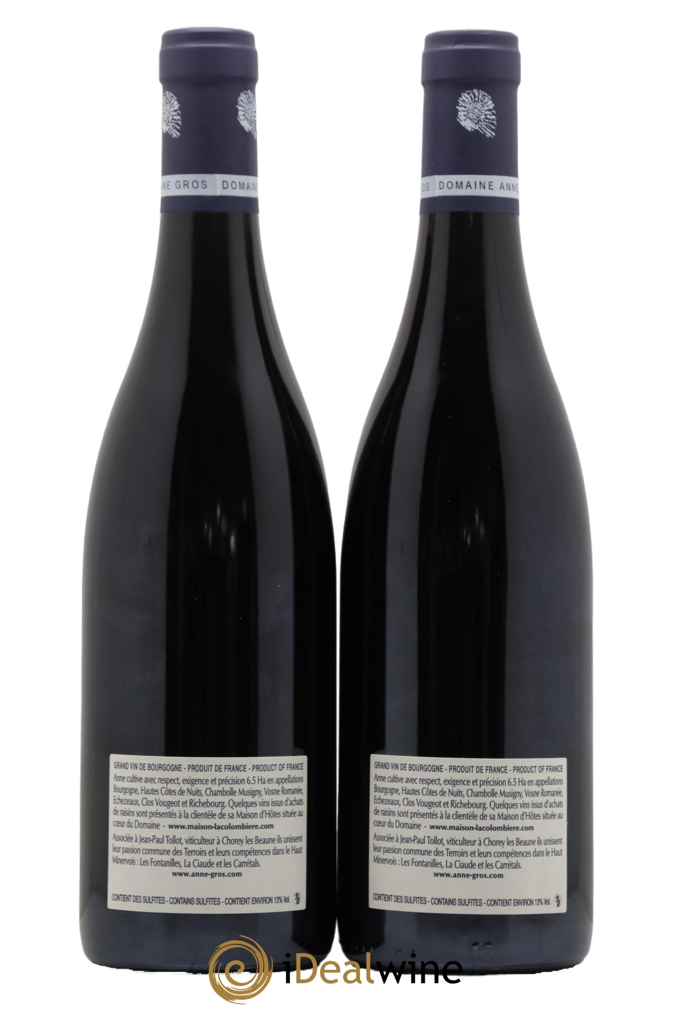 Clos de Vougeot Grand Cru Le Grand Maupertui Anne Gros 2009 - Lot de 2 bouteilles - 1
