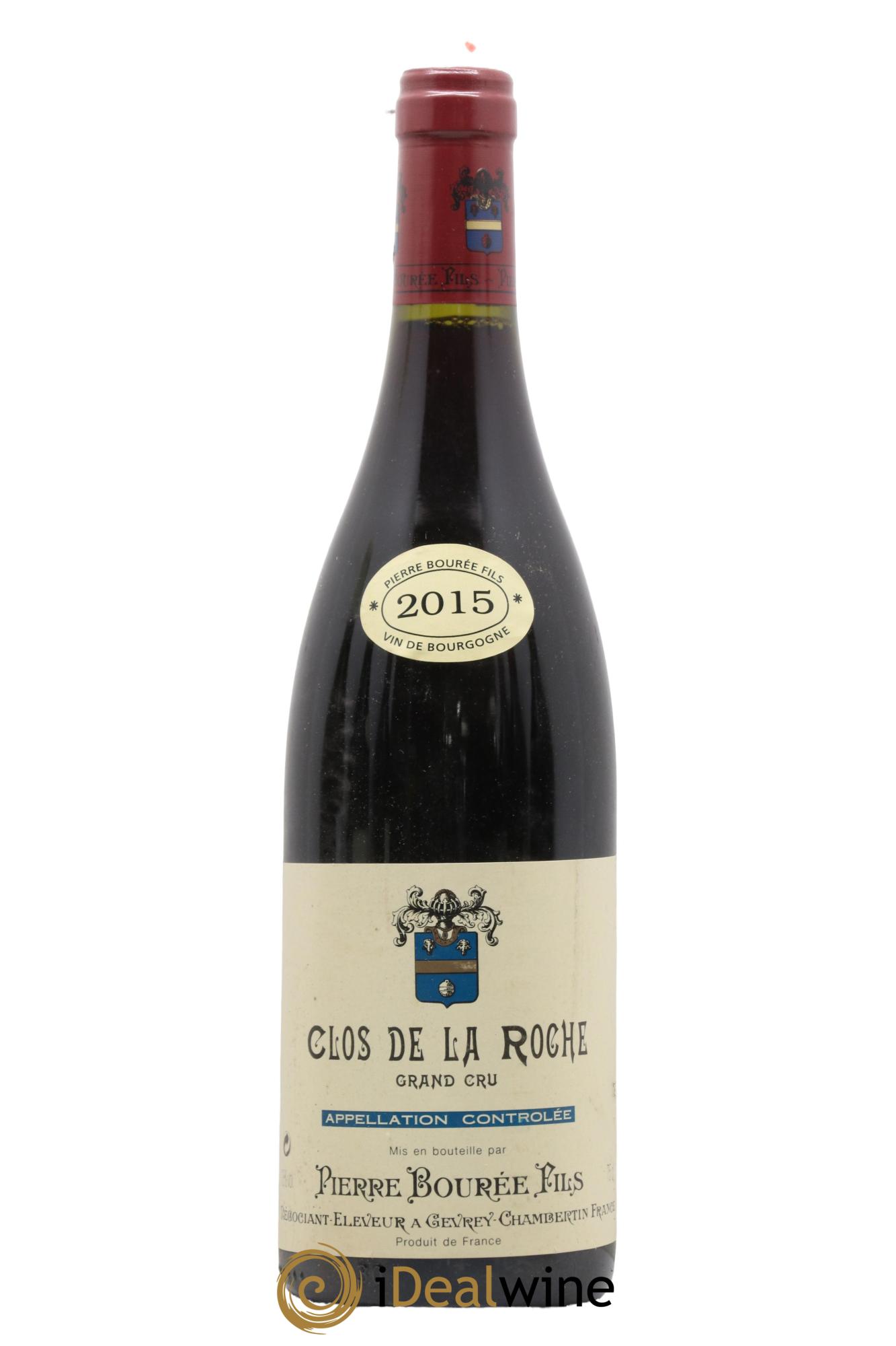 Clos de la Roche Grand Cru Domaine Pierre Bourée Fils 2015 - Lot de 1 bouteille - 0