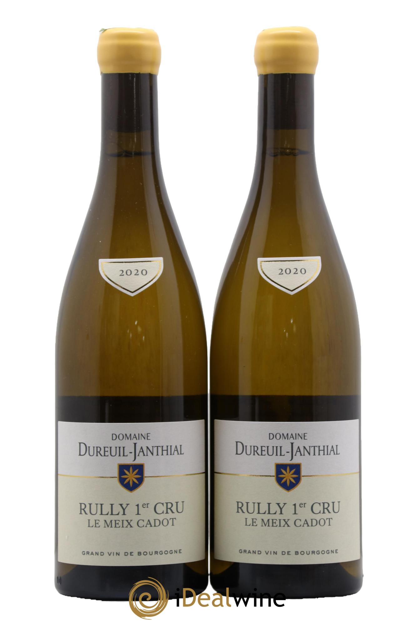 Rully 1er Cru Le Meix Cadot Vincent Dureuil-Janthial 2020 - Lot de 2 bouteilles - 0