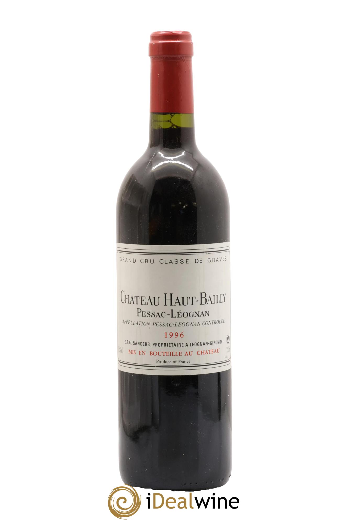 Château Haut-Bailly Cru Classé de Graves 1996 - Lot de 1 bouteille - 0