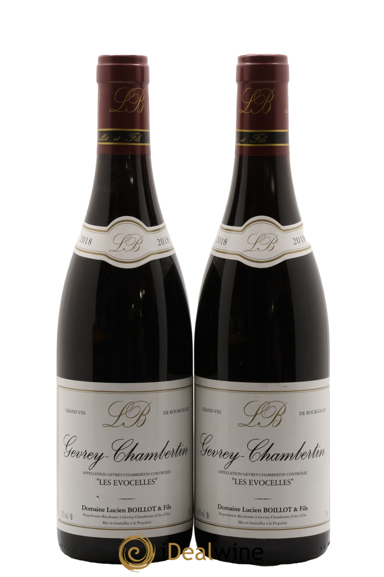 Gevrey-Chambertin Les Evocelles Lucien Boillot & Fils (Domaine) 2018 - Lote de 2 botellas - 0