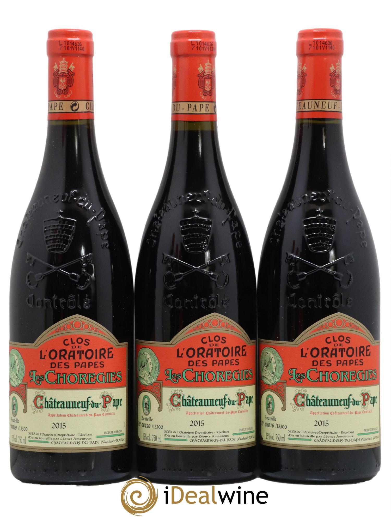 Châteauneuf-du-Pape Les Choregies Clos de l'Oratoire des Papes 2015 - Lot de 6 bouteilles - 1