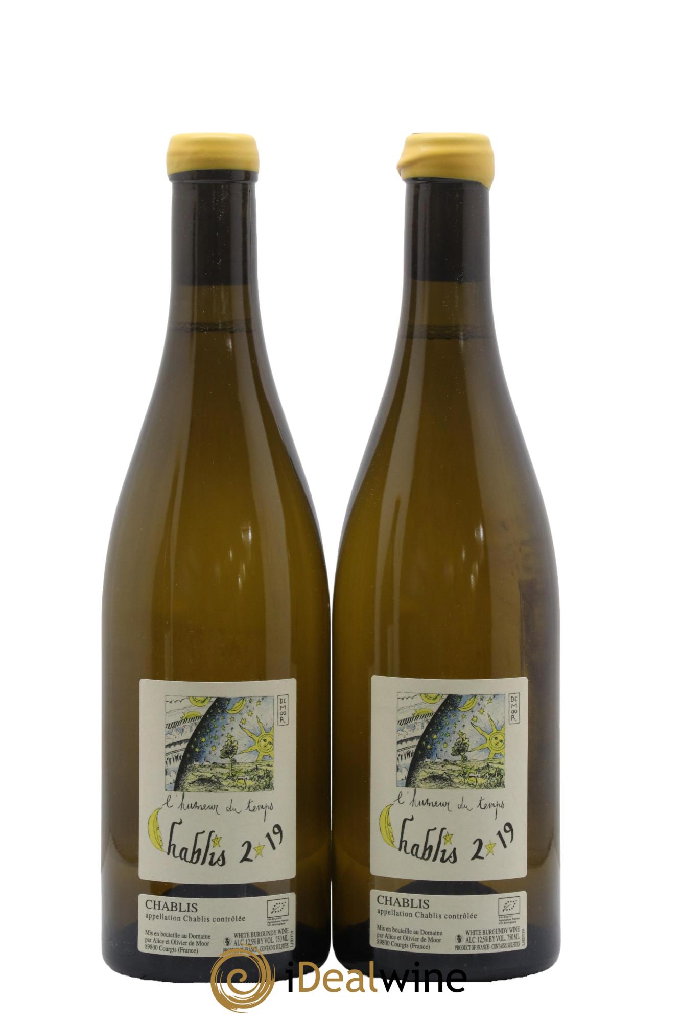 Chablis L'Humeur du Temps Alice et Olivier De Moor 2019 - Lot de 2 bouteilles - 0