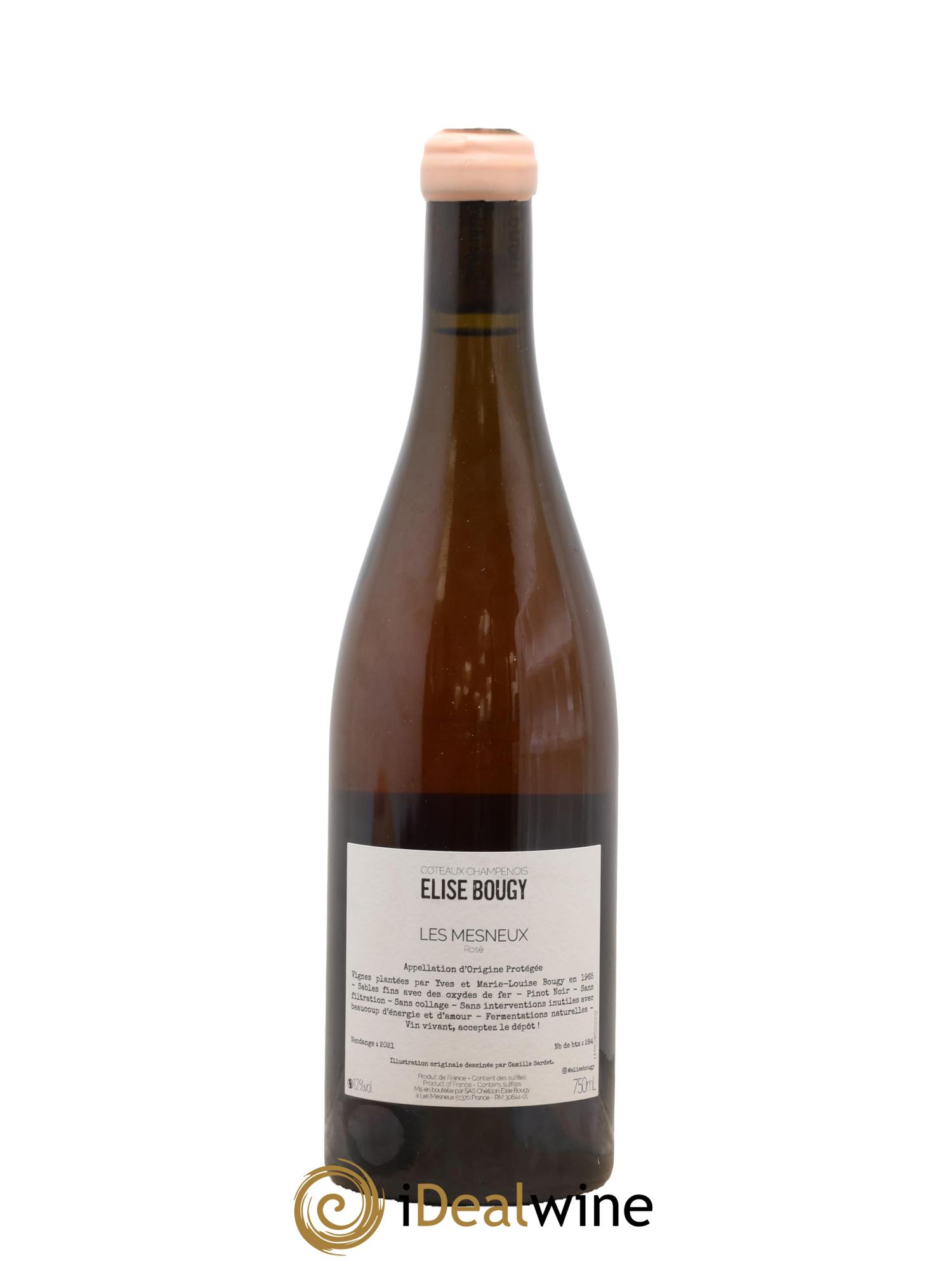 Coteaux Champenois Les Mesneux Elise Bougy 2021 - Lot de 1 bouteille - 1