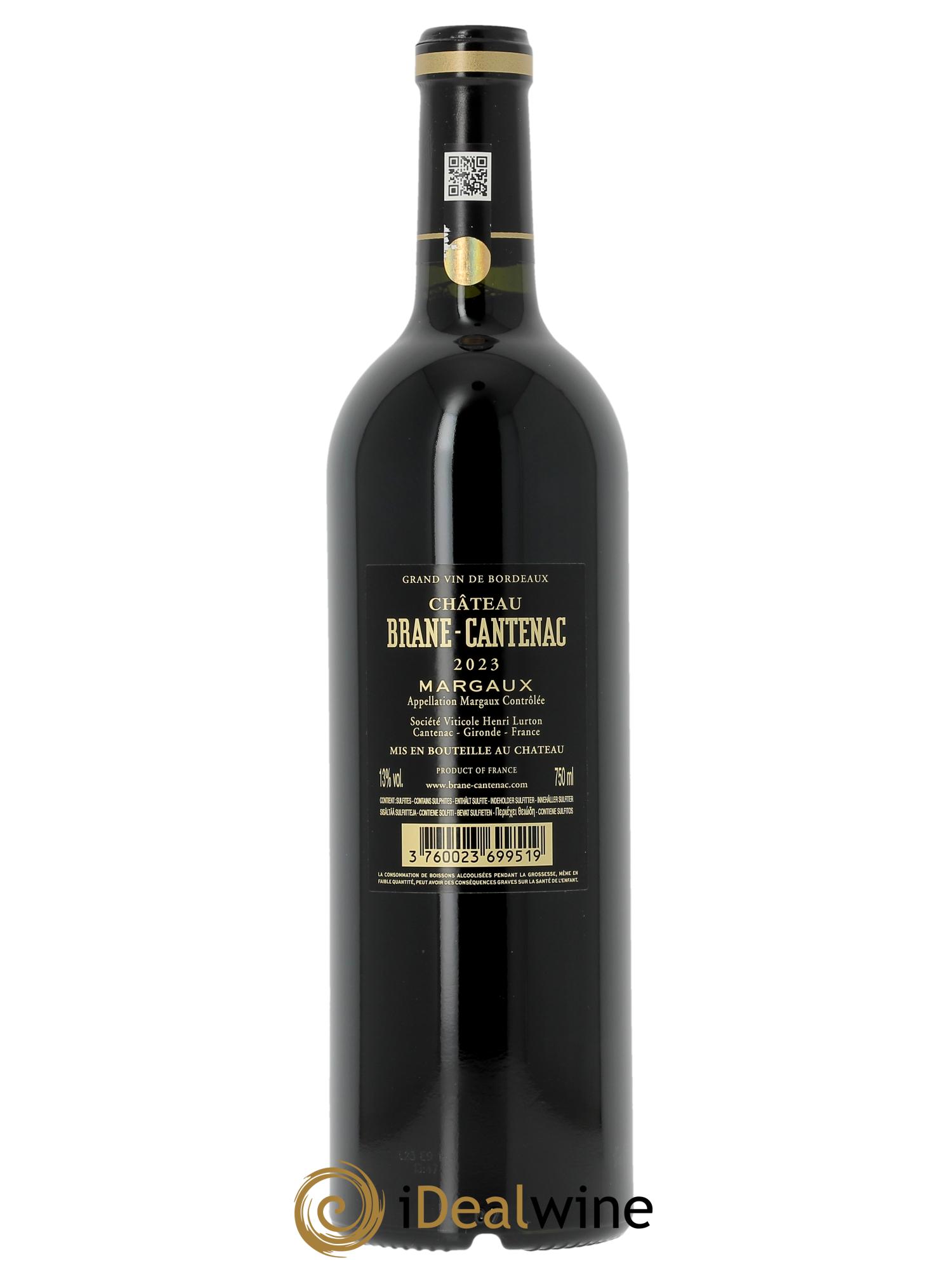 Château Brane Cantenac 2ème Grand Cru Classé (CBO à partir de 6 bts) 2023 - Lot de 1 bouteille - 1