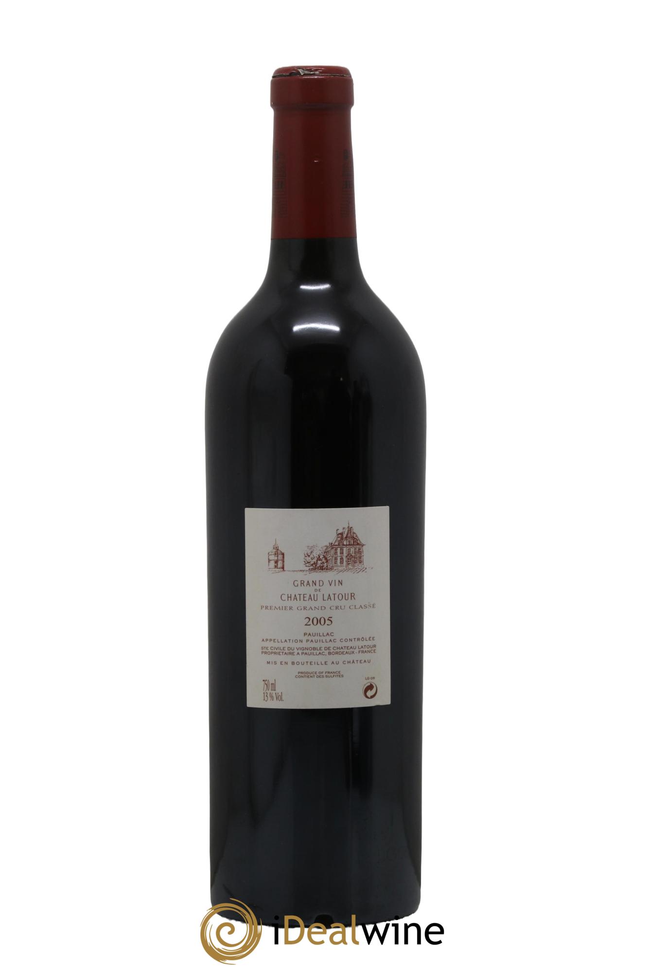 Château Latour 1er Grand Cru Classé 2005 - Lot de 1 bouteille - 1