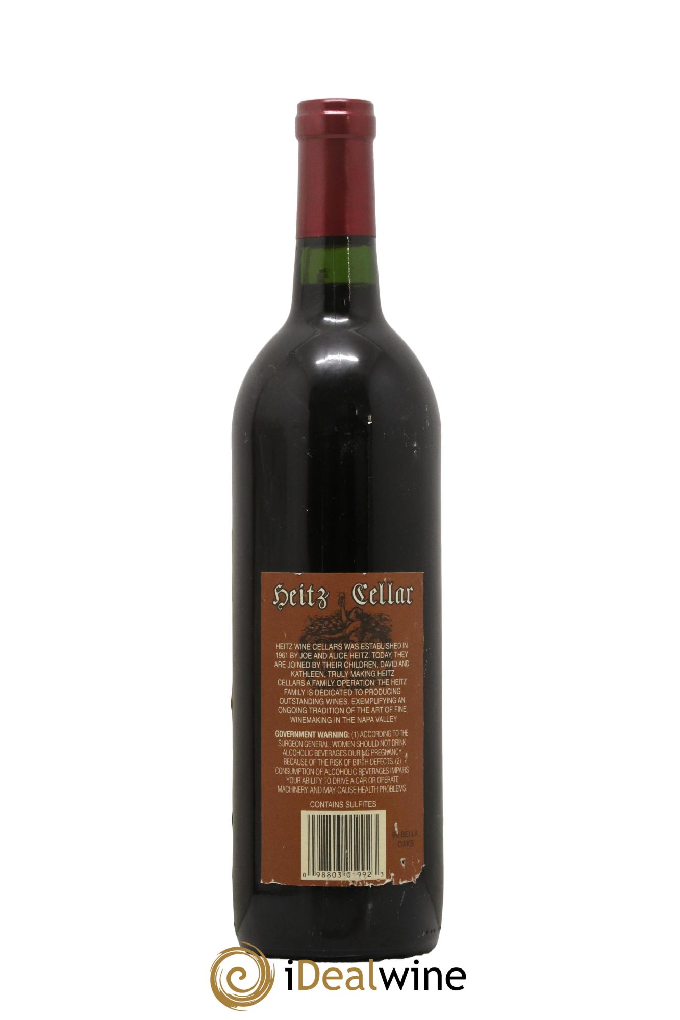 USA Napa Valley Cabernet Sauvignon Bella Oaks VIneyard Heitz Cellar 1999 - Lot of 1 bottle - 1