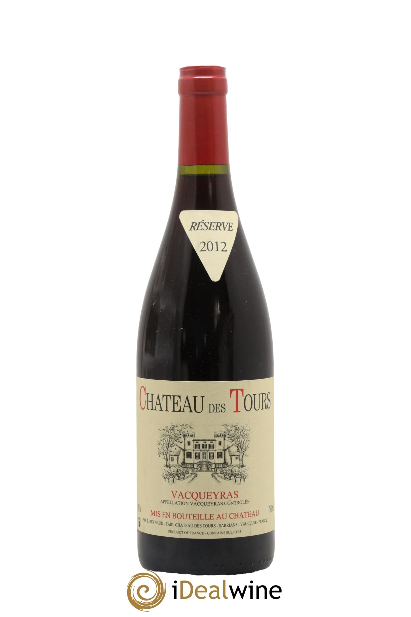 Vacqueyras Château des Tours Emmanuel Reynaud 2012 - Lot de 1 bouteille - 0