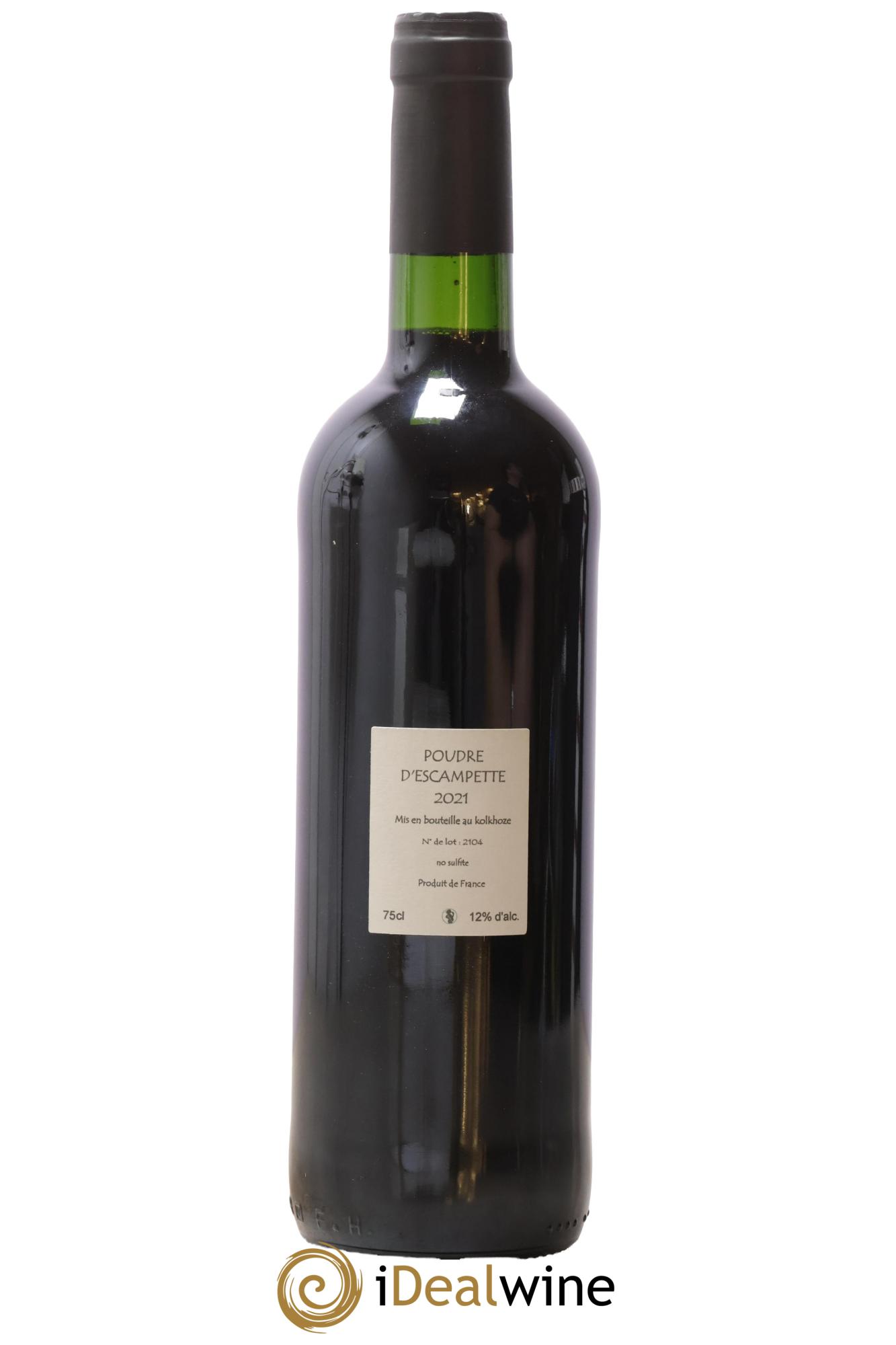 Vin de France Poudre d'Escampette Les Vins du Cabanon - Alain Castex 2021 - Lot of 1 bottle - 1